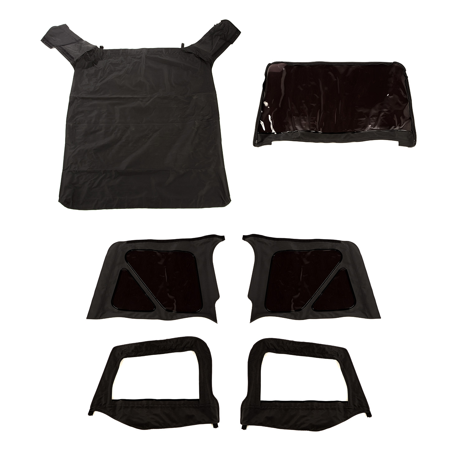 Montana Soft Top, Door Skins, Black Diamond, Tinted; 97-06 Wrangler TJ-13758.35
