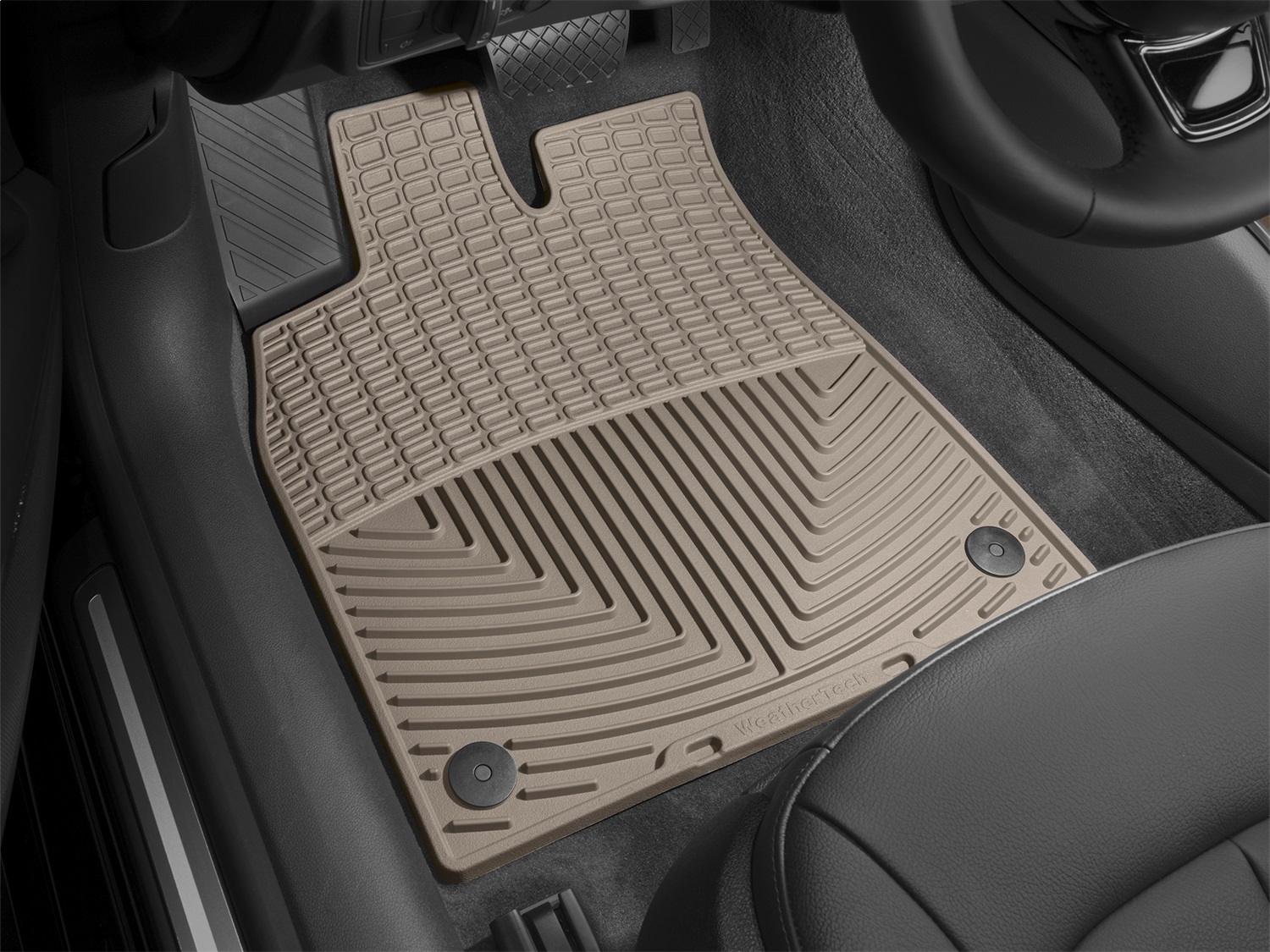 Front Rubber Mats, Tan W300TN