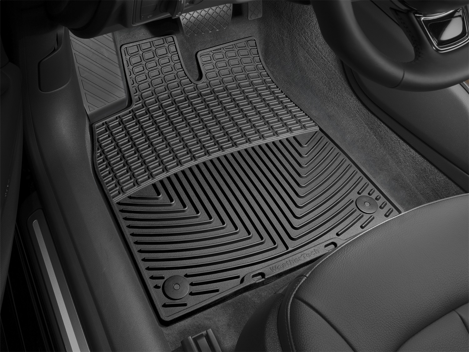 Front Rubber Mats, Black W300