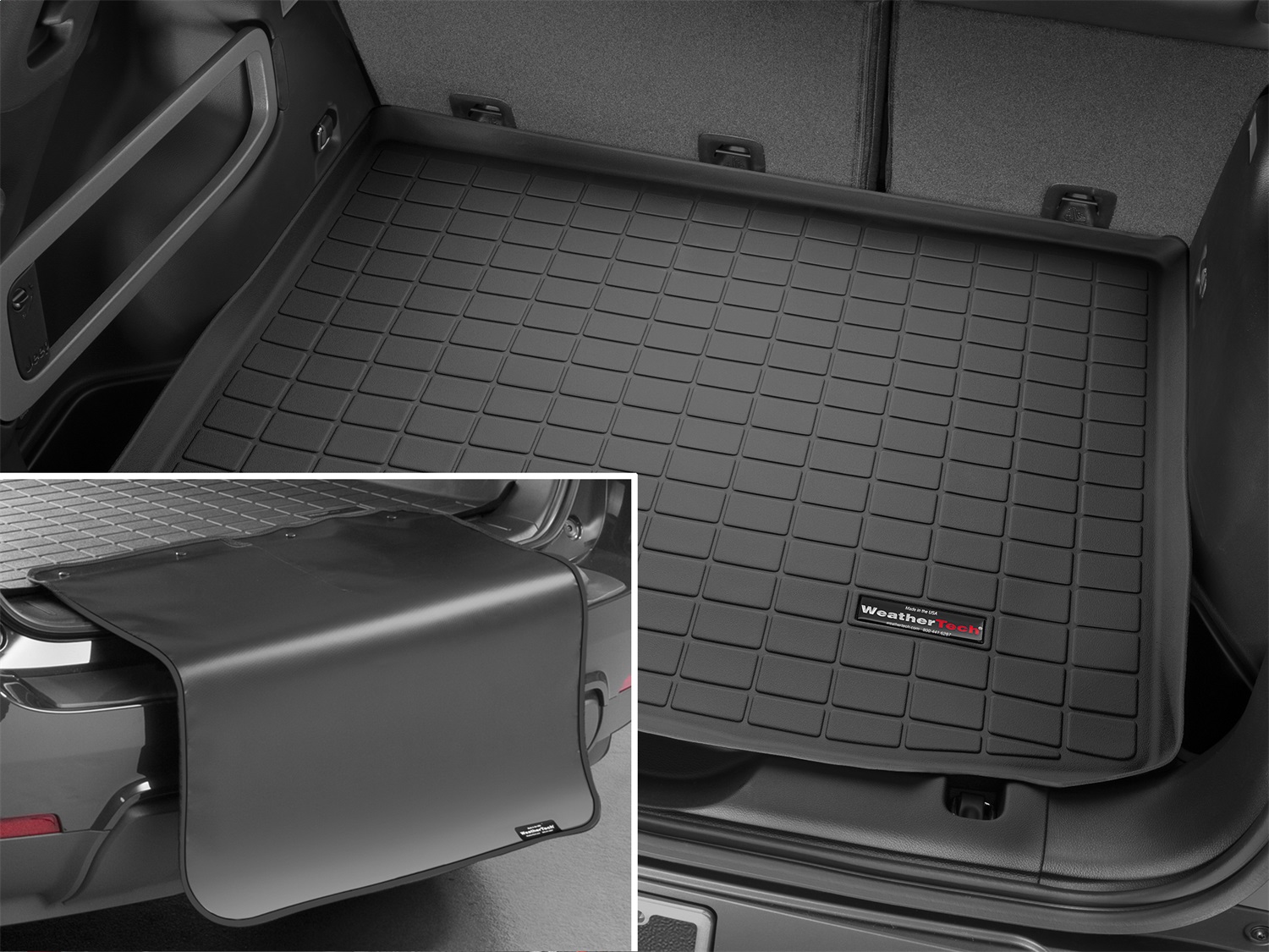 Black Cargo Liner With Bumper Protector 40656SK
