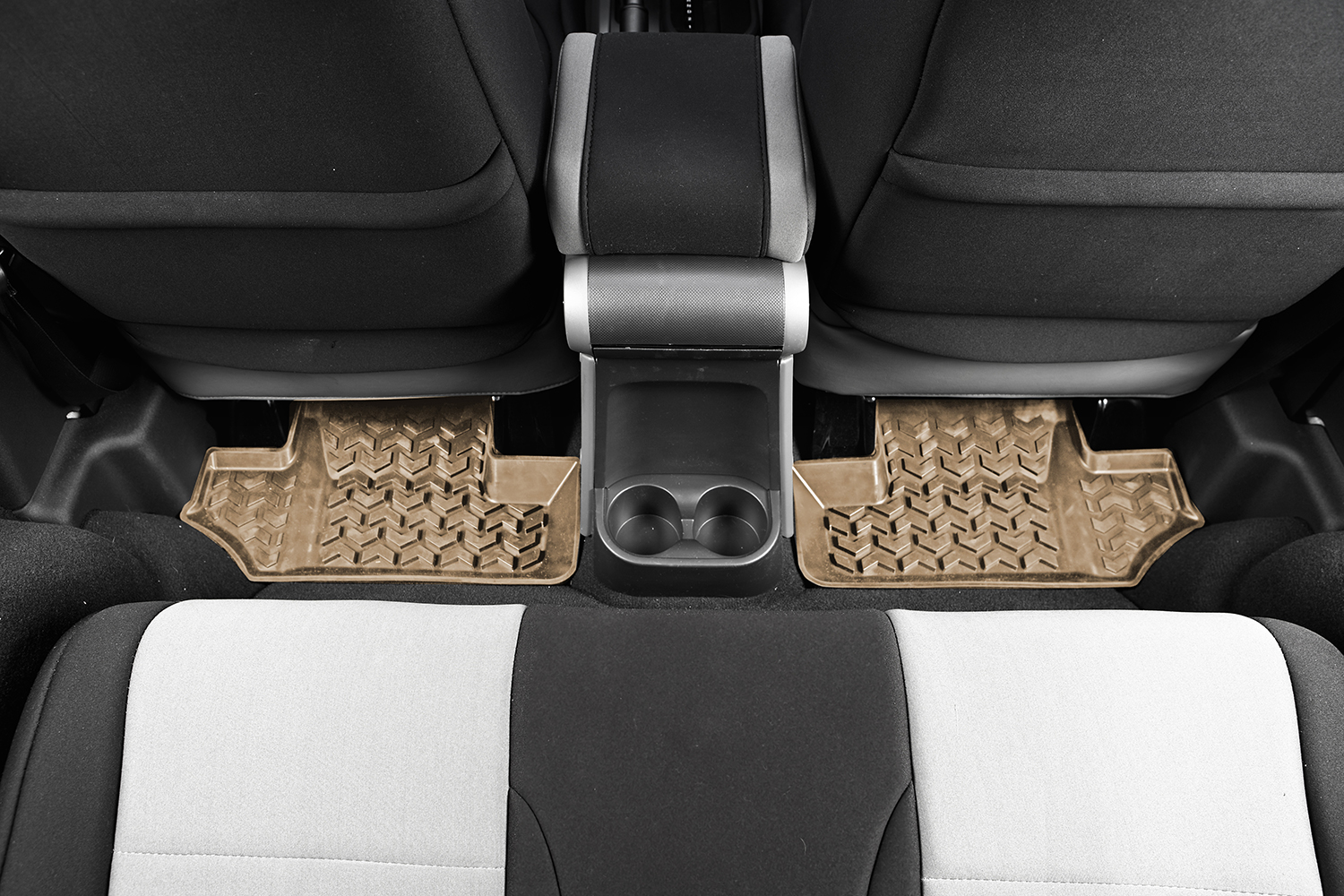 Floor Liners, Rear, Tan; 07-16 Jeep Wrangler JK-13950.02