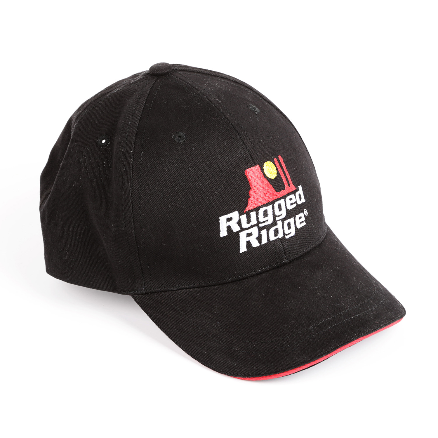 Hat, Rugged Ridge, Black/Red, Adjustable-14080.28