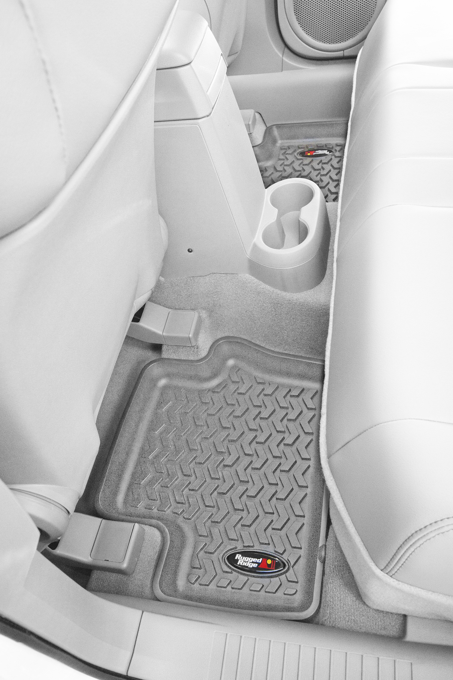Floor Liners, Rear, Gray; 08-12 Jeep Liberty KK-14950.20