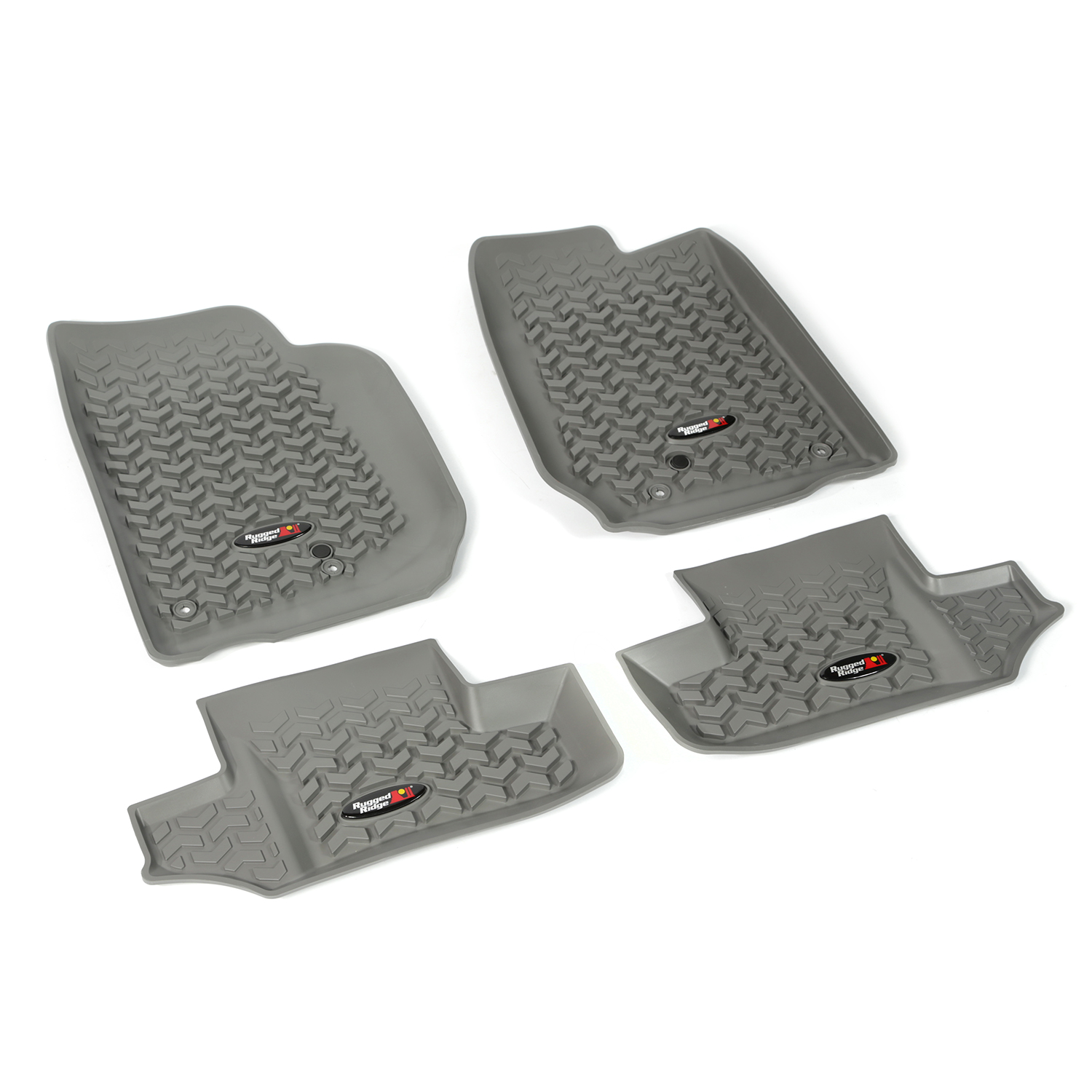 Floor Liners, Kit, Gray, 2-Door; 07-16 Jeep Wrangler JK-14987.03