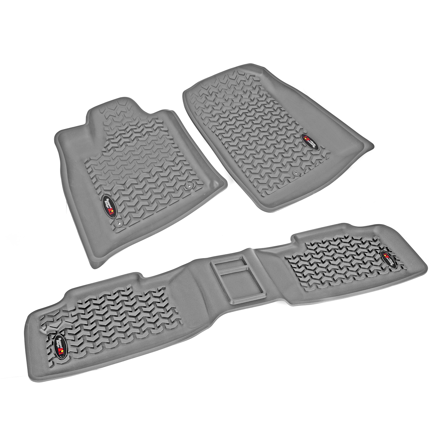 Floor Liners, Kit, Gray; 11-16 Dodge Durango/Jeep Grand Cherokee WK-14987.24