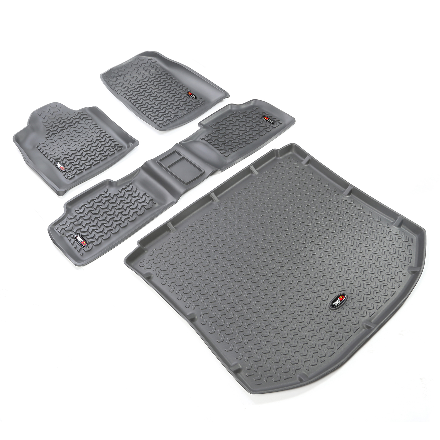 Floor Liners, Kit, Gray; 11-16 Jeep Grand Cherokee WK-14988.26