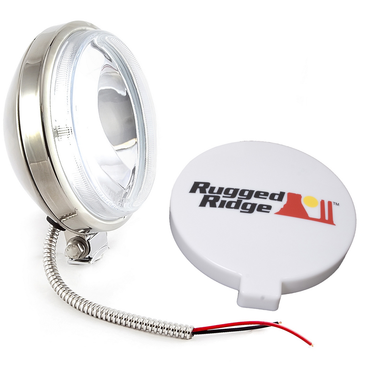 6 Inch Slim Halogen Fog Light Kit, Stainless Steel Housing-15208.10