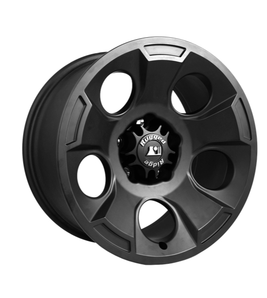 Drakon Wheel, 17X9, Black Satin; 07-21 Jeep JK/JL/JT-15302.01