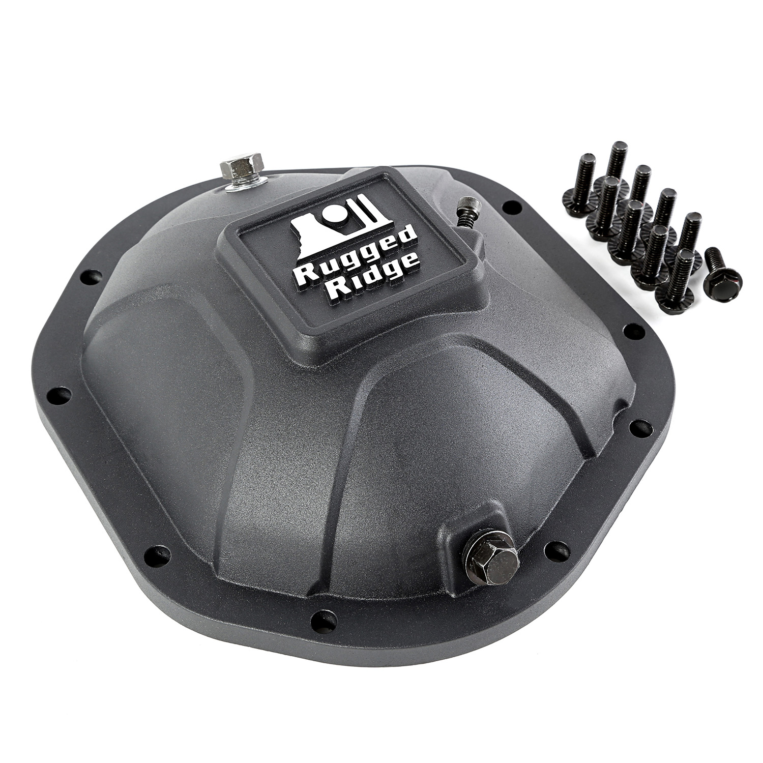 Boulder Aluminum Differential Cover, Dana 44, Black, Universal-16595.12