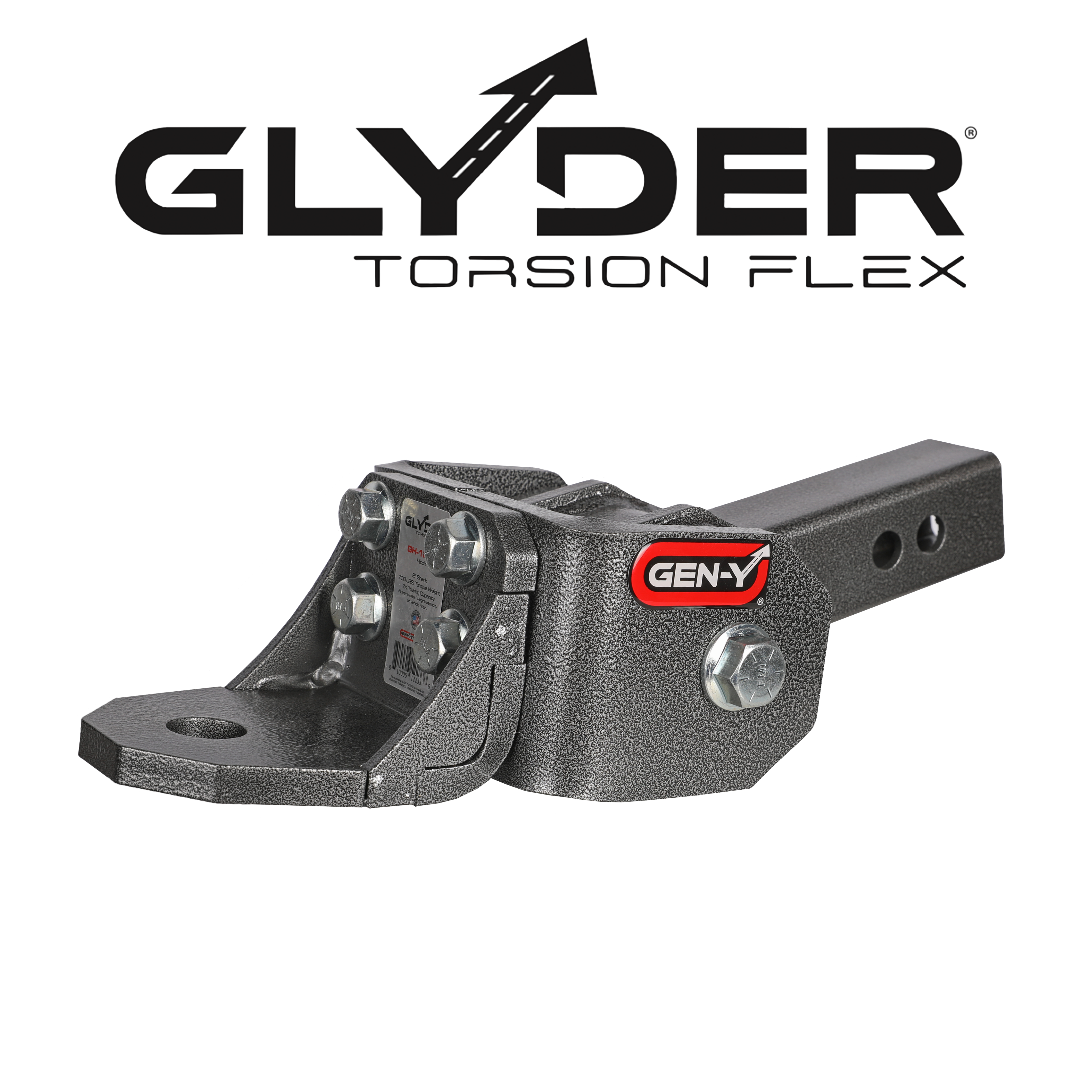Glyder 2" Single Ball Attachment 1" Diameter Ball Shank 5K Towing GH-12012