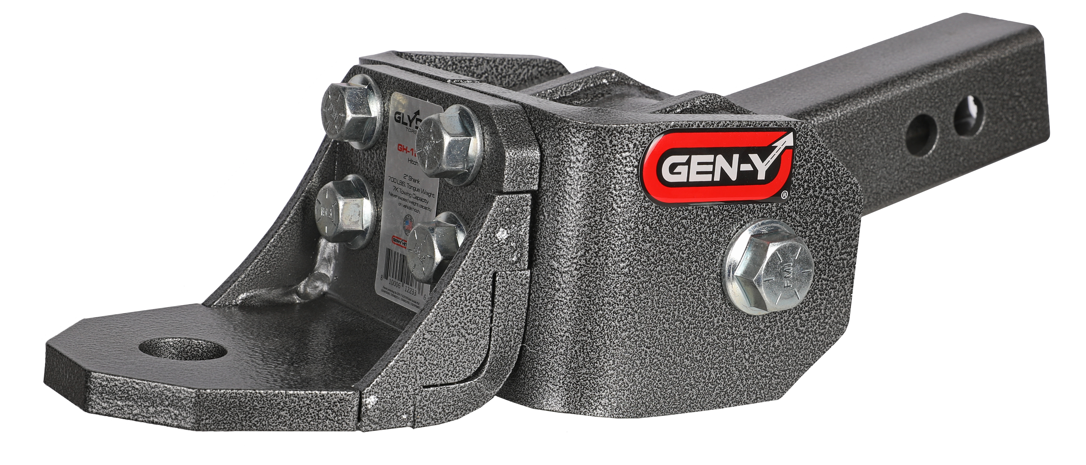Glyder Torsion Flex 2" Shank 2" drop .4K - .7K TW 7K Hitch & Ball Platform GH-12001
