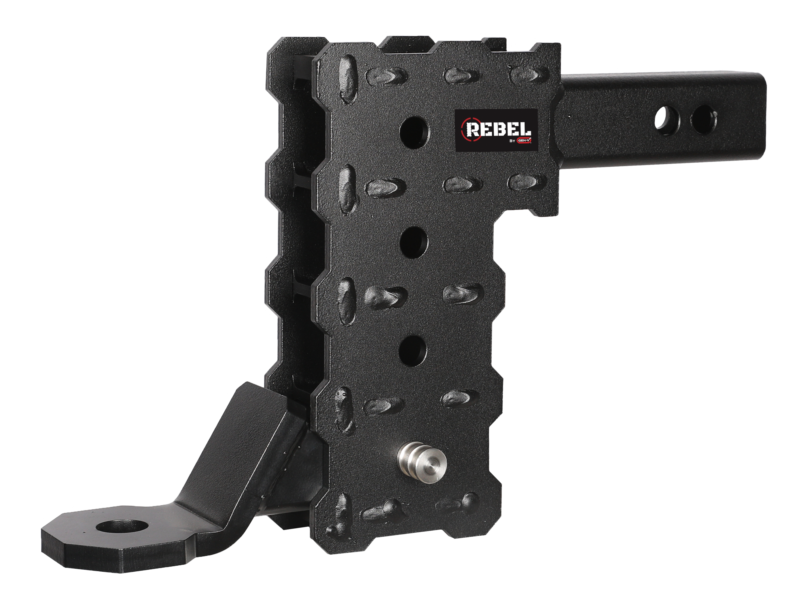 REBEL Standard 2 Hollow Shank 7 Drop 5K Hitch & Std Ball Mount GH-13014
