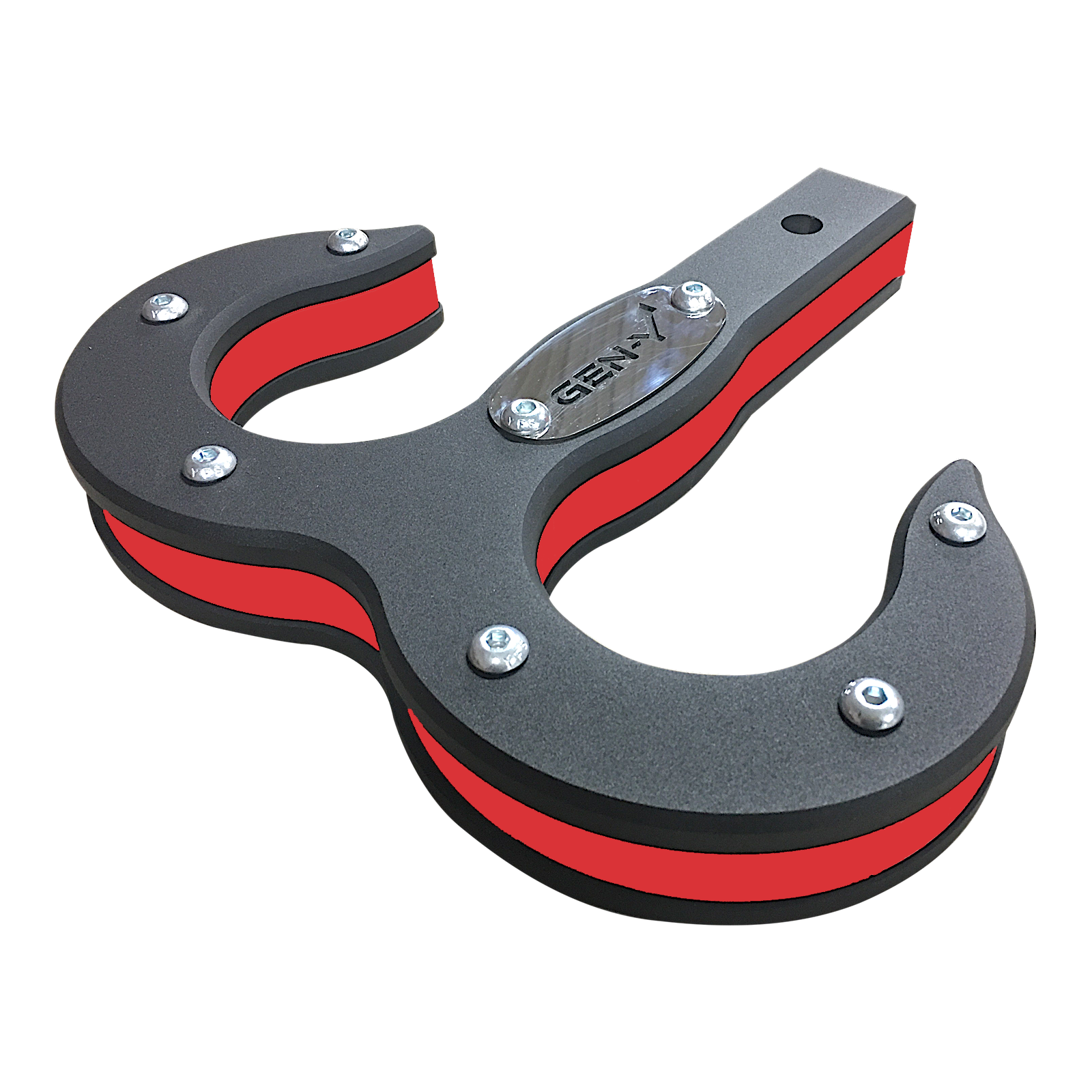 Hulk 2.0 16K Tow Hook 2" Shank Black/Red GH-0069-R Hulk 2.0 16K Tow Hook 2" Shank Black/Red GH-0069-R