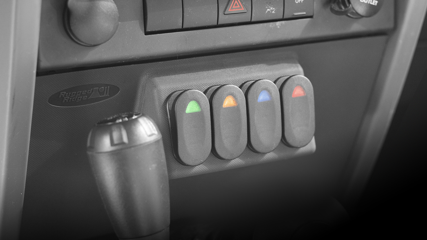 Lower Switch Panel Kit; 07-10 Jeep Wrangler JK-17235.85