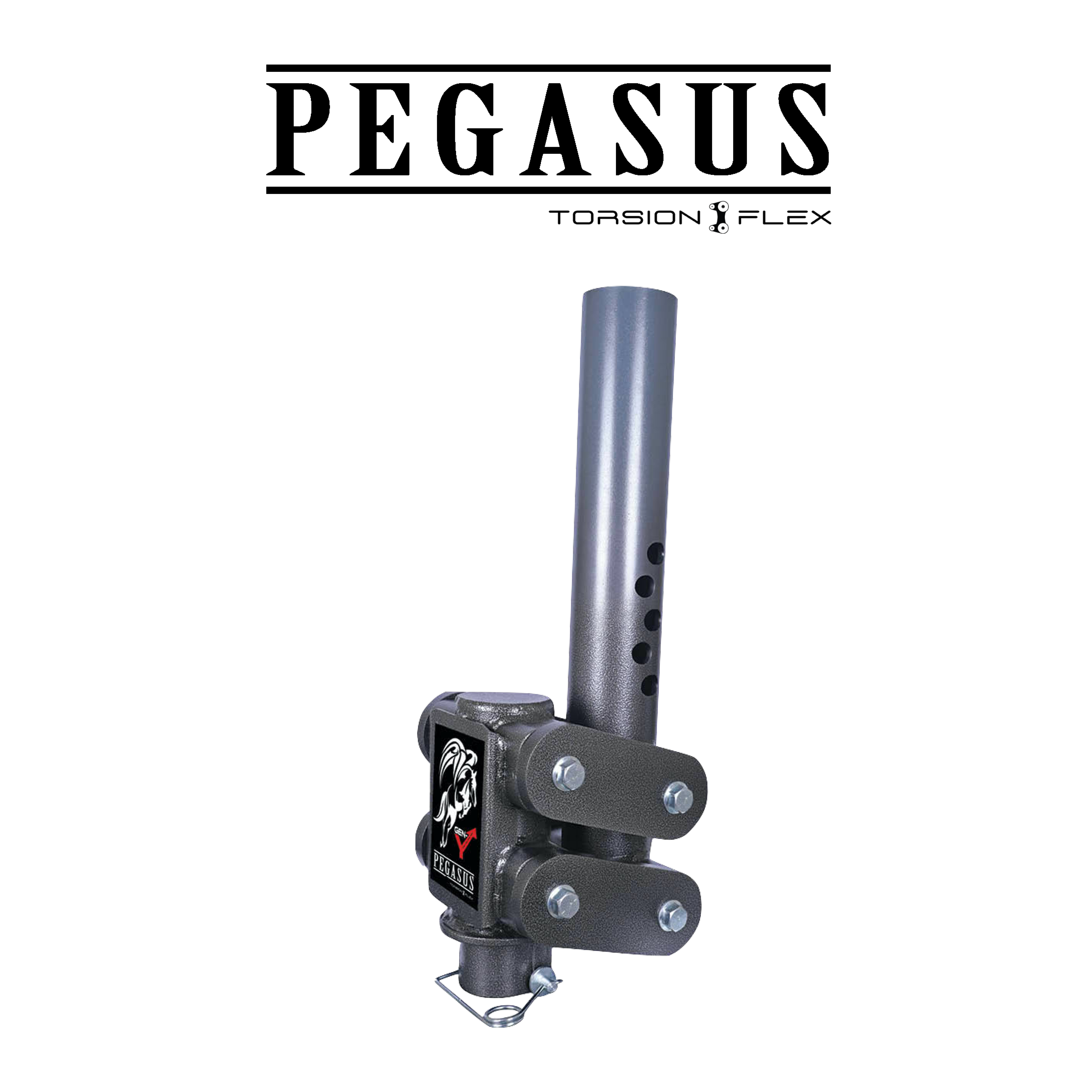 PEGASUS TORSION-FLEX Manual Latch Low-Profile 5 Offset 4 Round Tube Gooseneck GH-7003