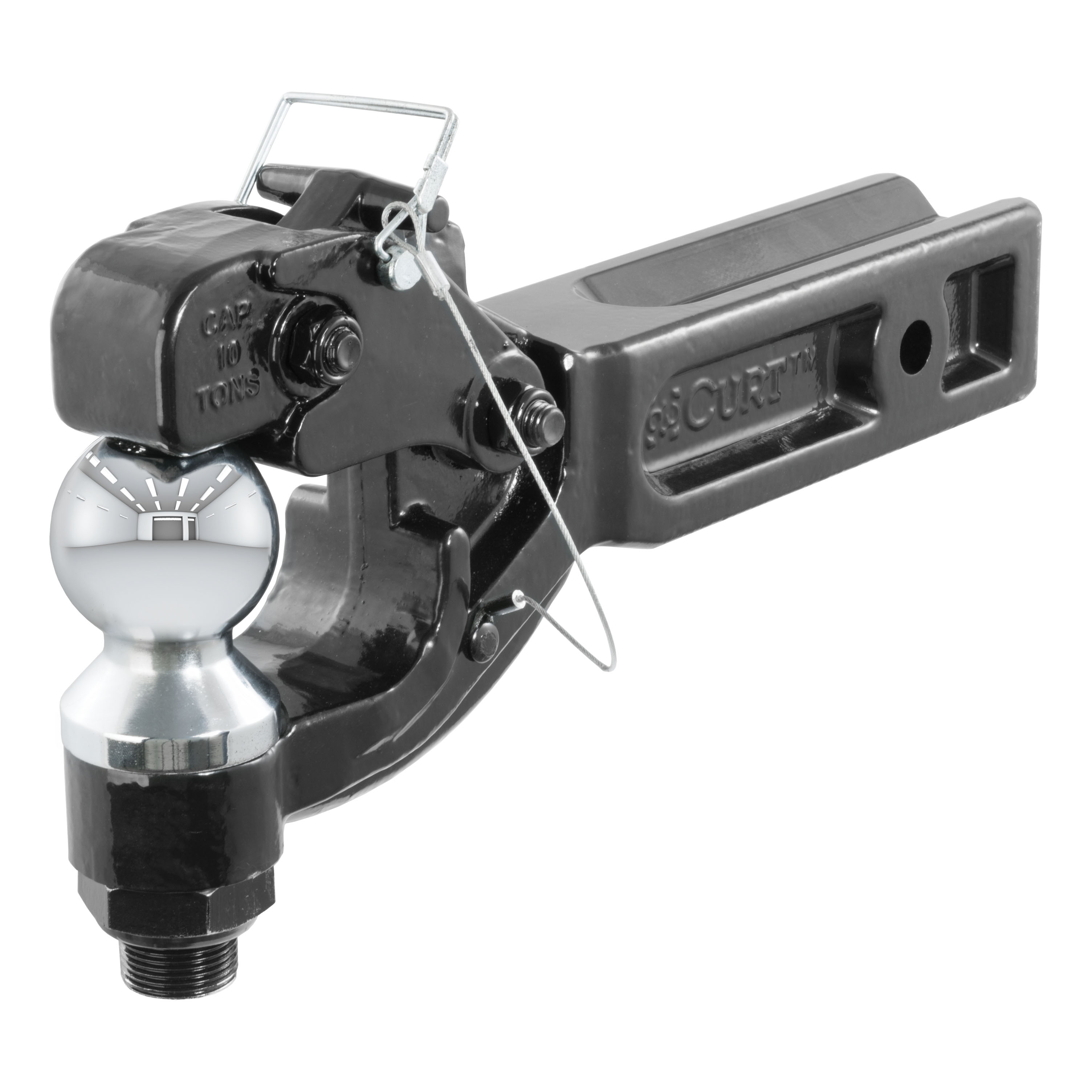 CURT Receiver-Mount Ball & Pintle Hitch (2-1/2" Shank, 2-5/16" Ball, 20,000 lbs.) - 48012