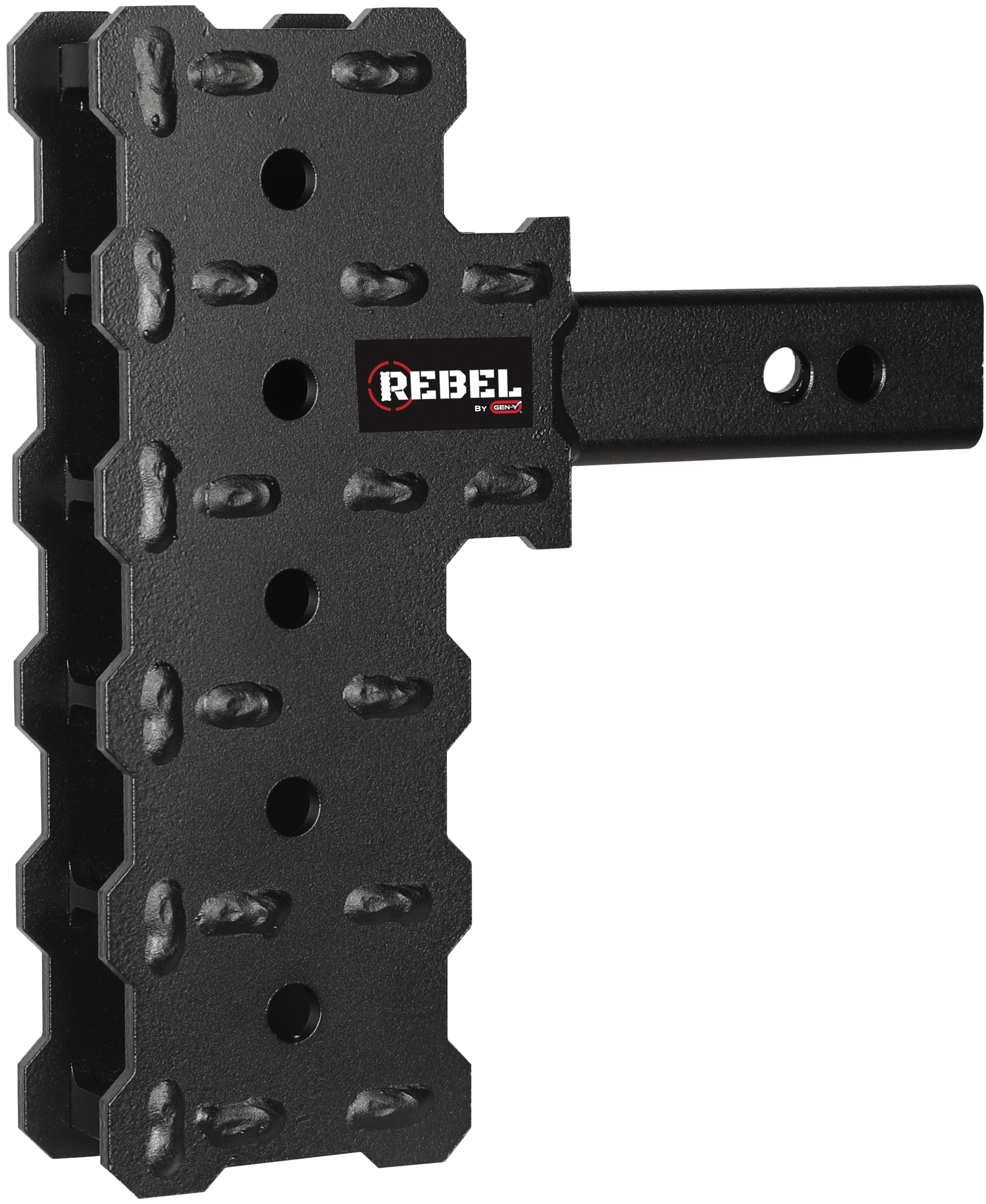 REBEL Standard 2 Hollow Shank 7 Offset Drop .5K TW 5K Hitch Only GH-13105