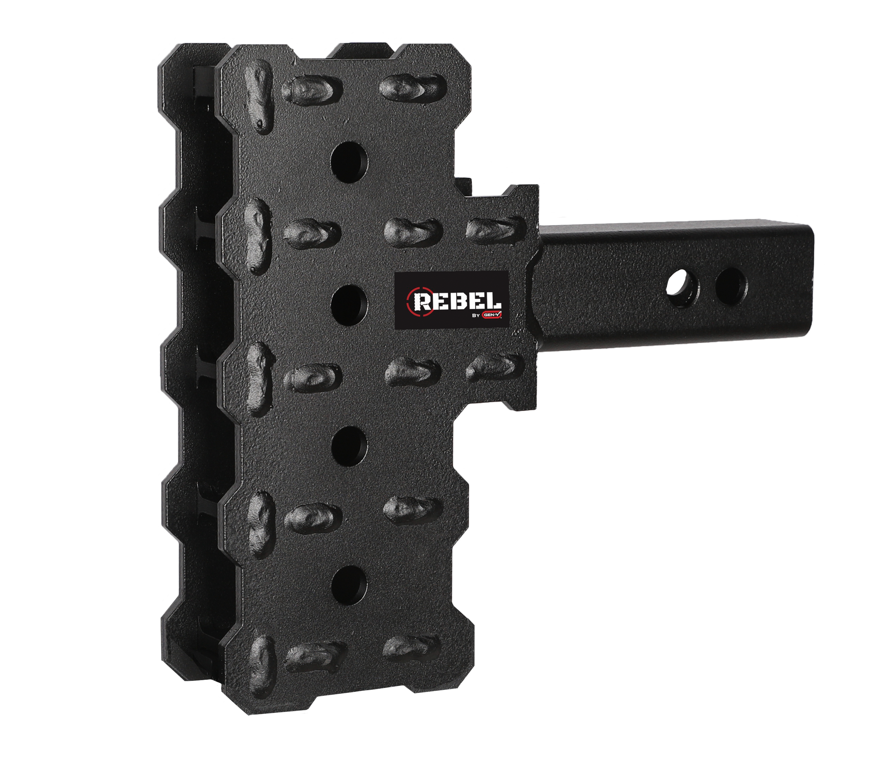 REBEL Standard 2 Hollow Shank 4.5 Offset Drop .5K TW 5K Hitch Only GH-13104