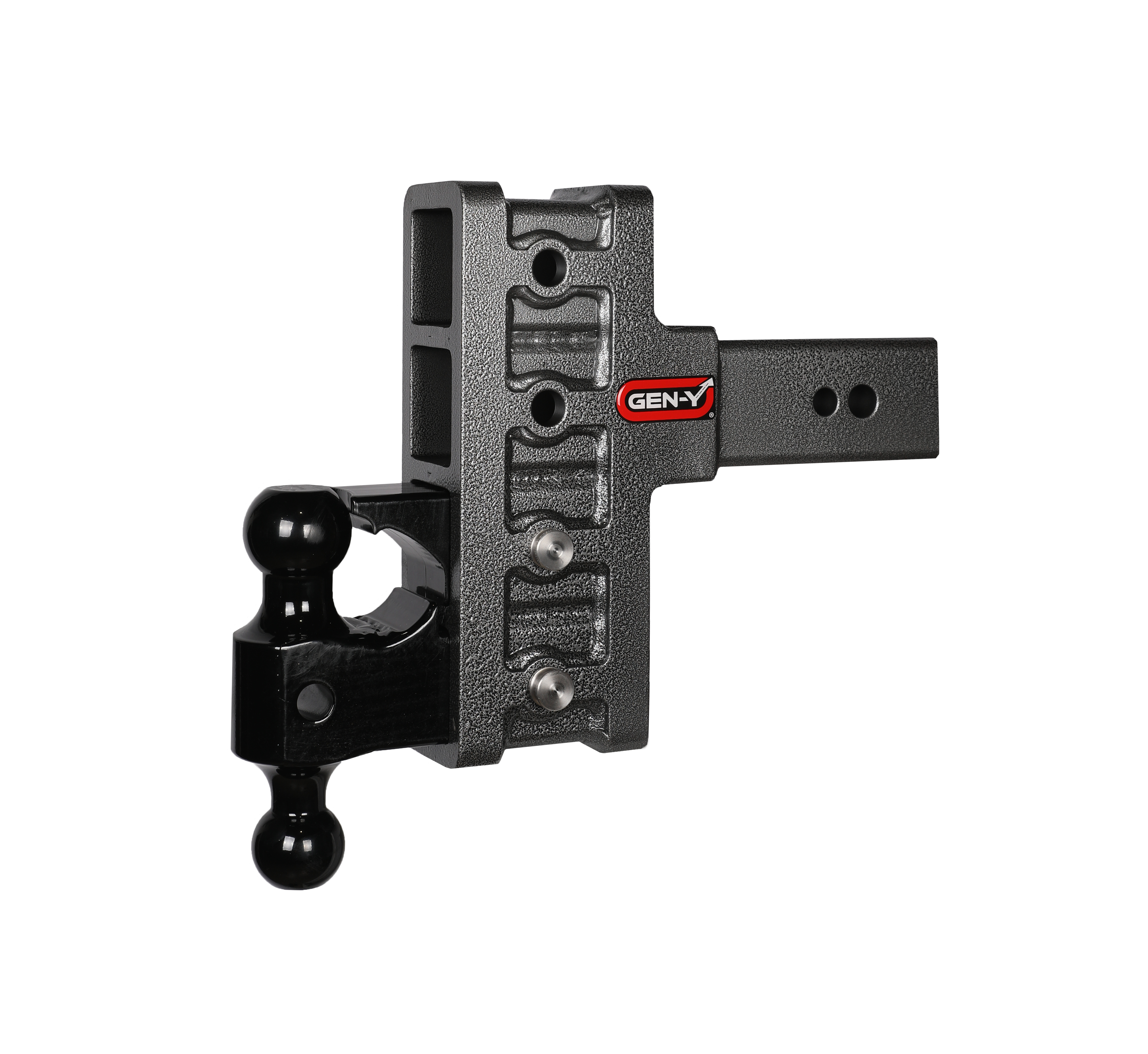 Mega-Duty 3" Shank 6" Offset Drop 3.5K TW 32K Hitch & GH-0161 DualBall & GH-0162 GH-2024