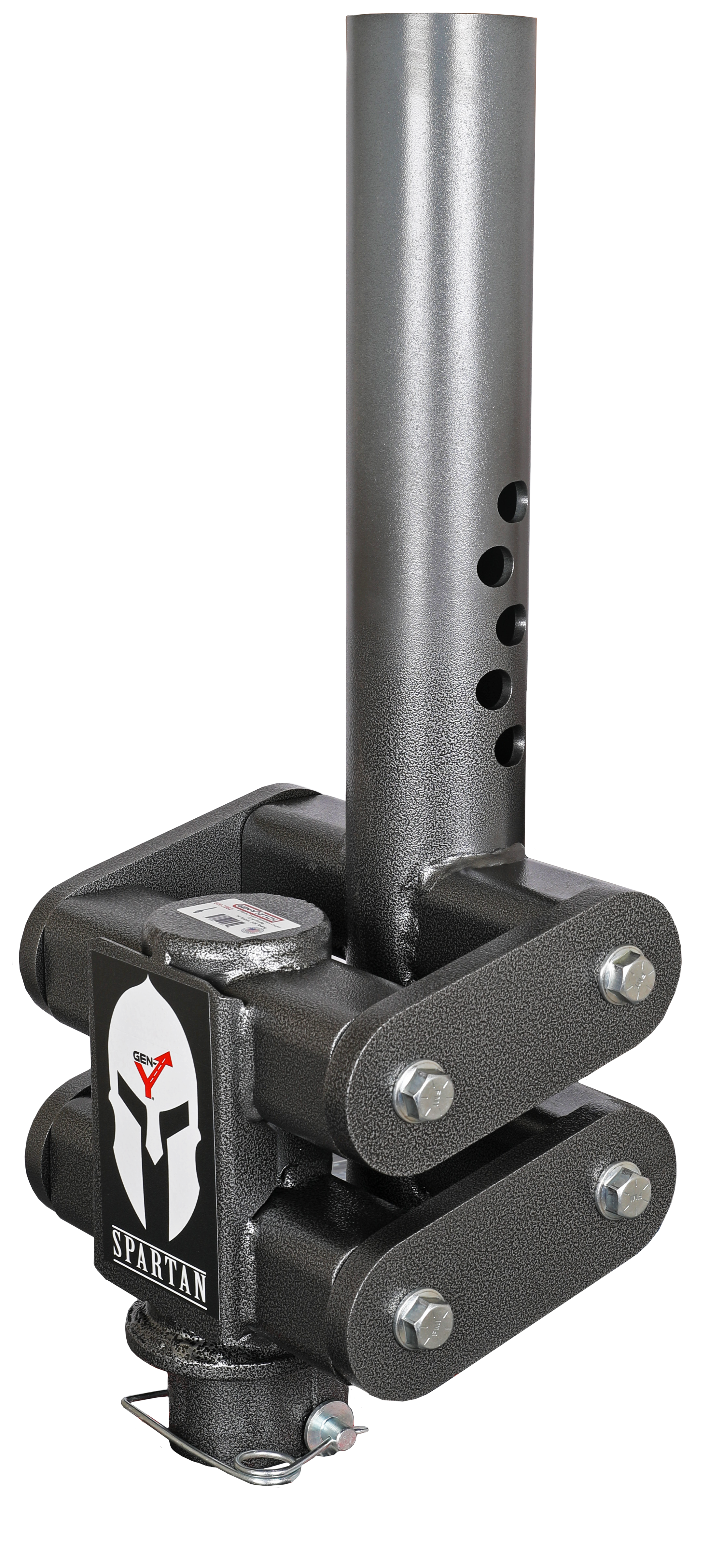 Spartan Torsion Flex Manual Latch 5" Offset 4" Round Tube Gooseneck GH-7082