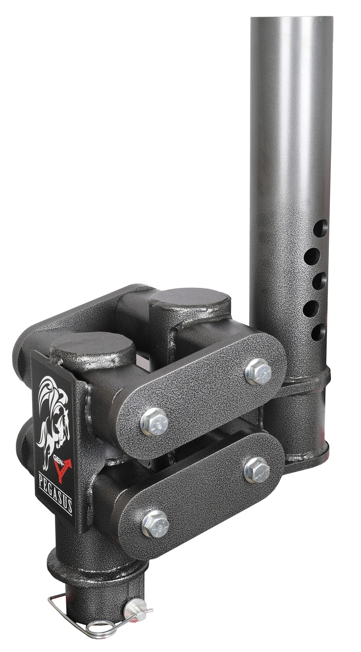 PEGASUS TORSION-FLEX Manual Latch Low-Profile 11 Offset 4 Round Tube Gooseneck GH-7067