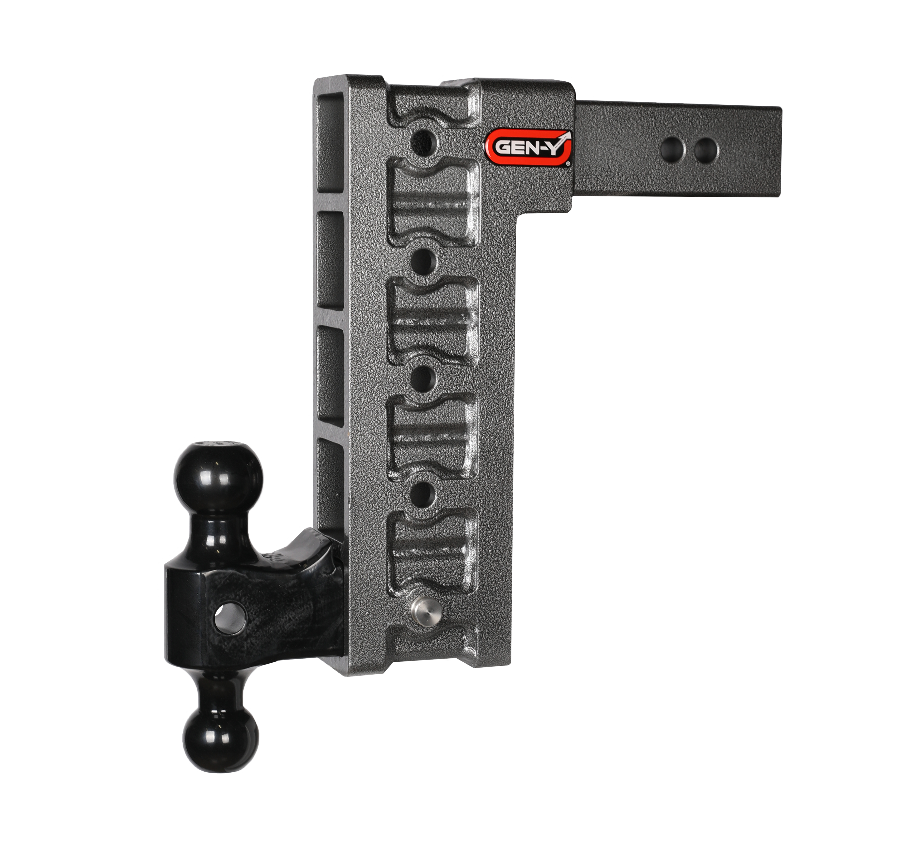 Mega-Duty 2.5" Shank 12" Drop 3K TW 21K Hitch & GH-061 Dual-Ball GH-615