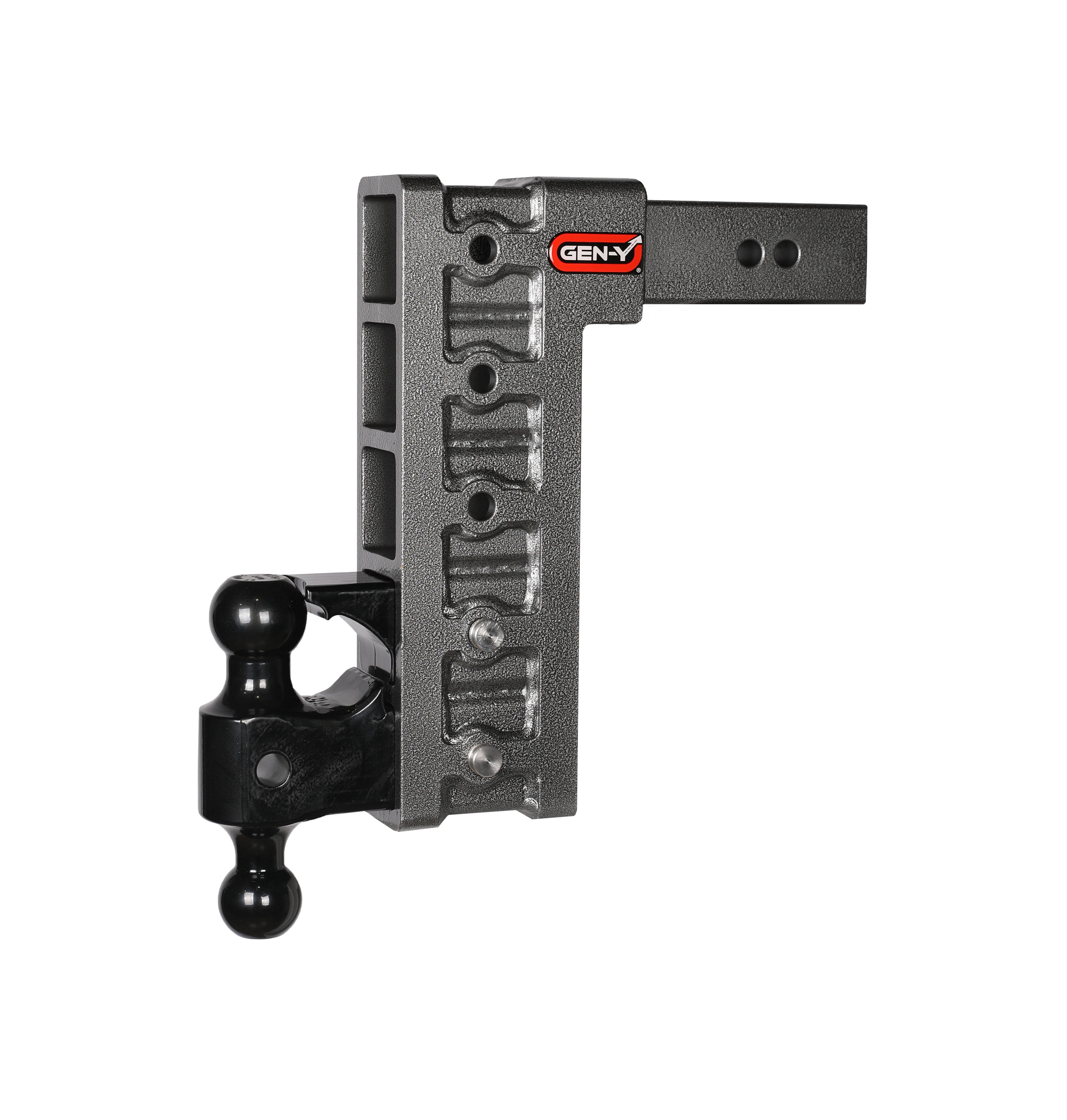 Mega-Duty 2.5" Shank 12" Drop 3K TW 21K Hitch & GH-061 Dual-Ball & GH-062 GH-625