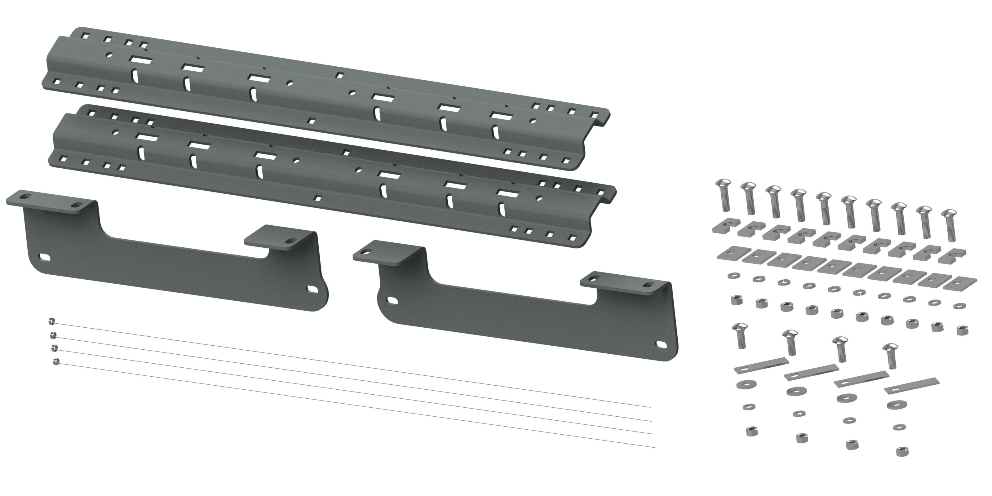 Custom Installation Kit For Universal Mounting Rails For Some Ford Trucks RVK2404