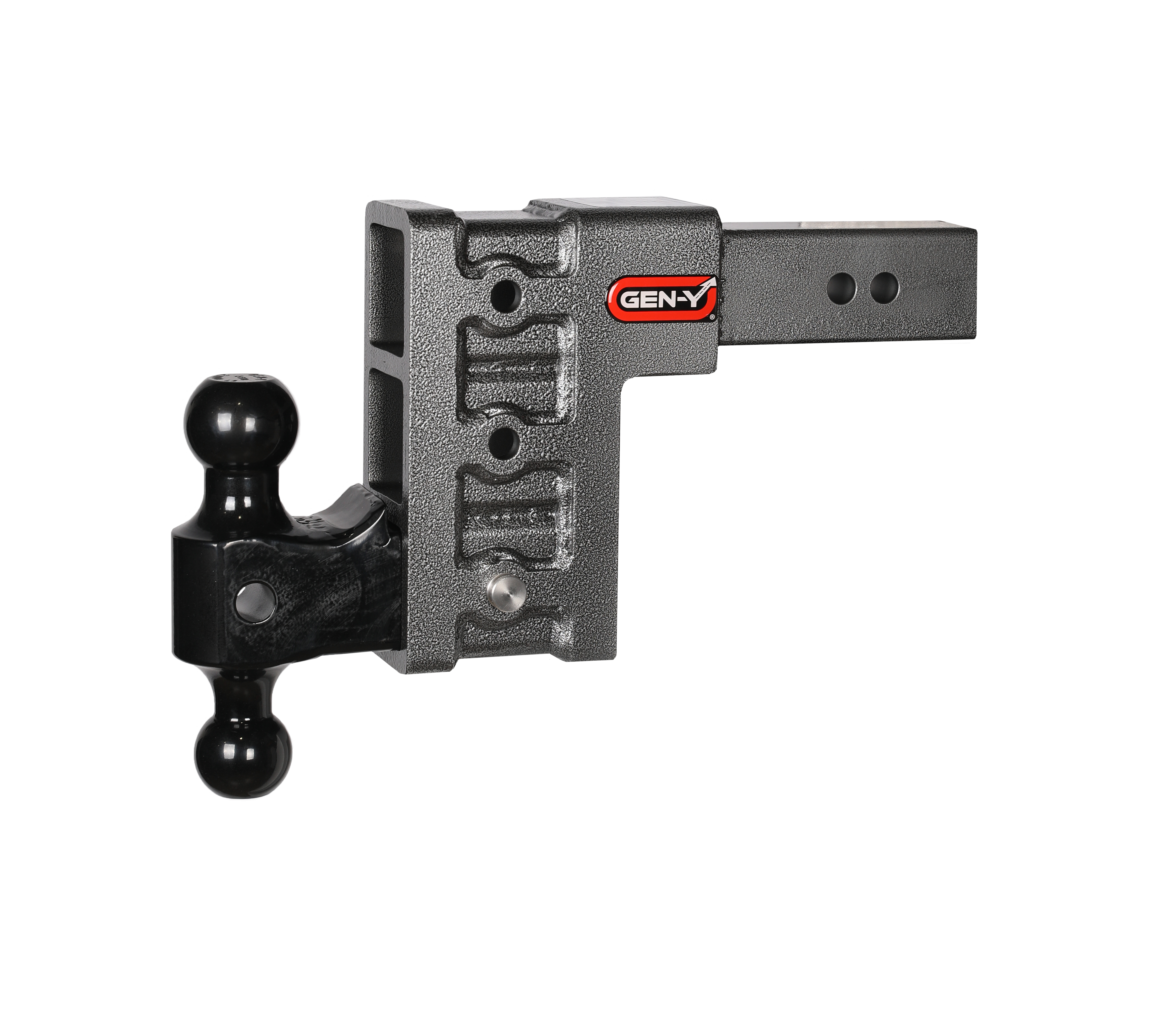 Mega-Duty 2.5" Shank 6" Drop 3K TW 21K Hitch & GH-061 Dual-Ball GH-613