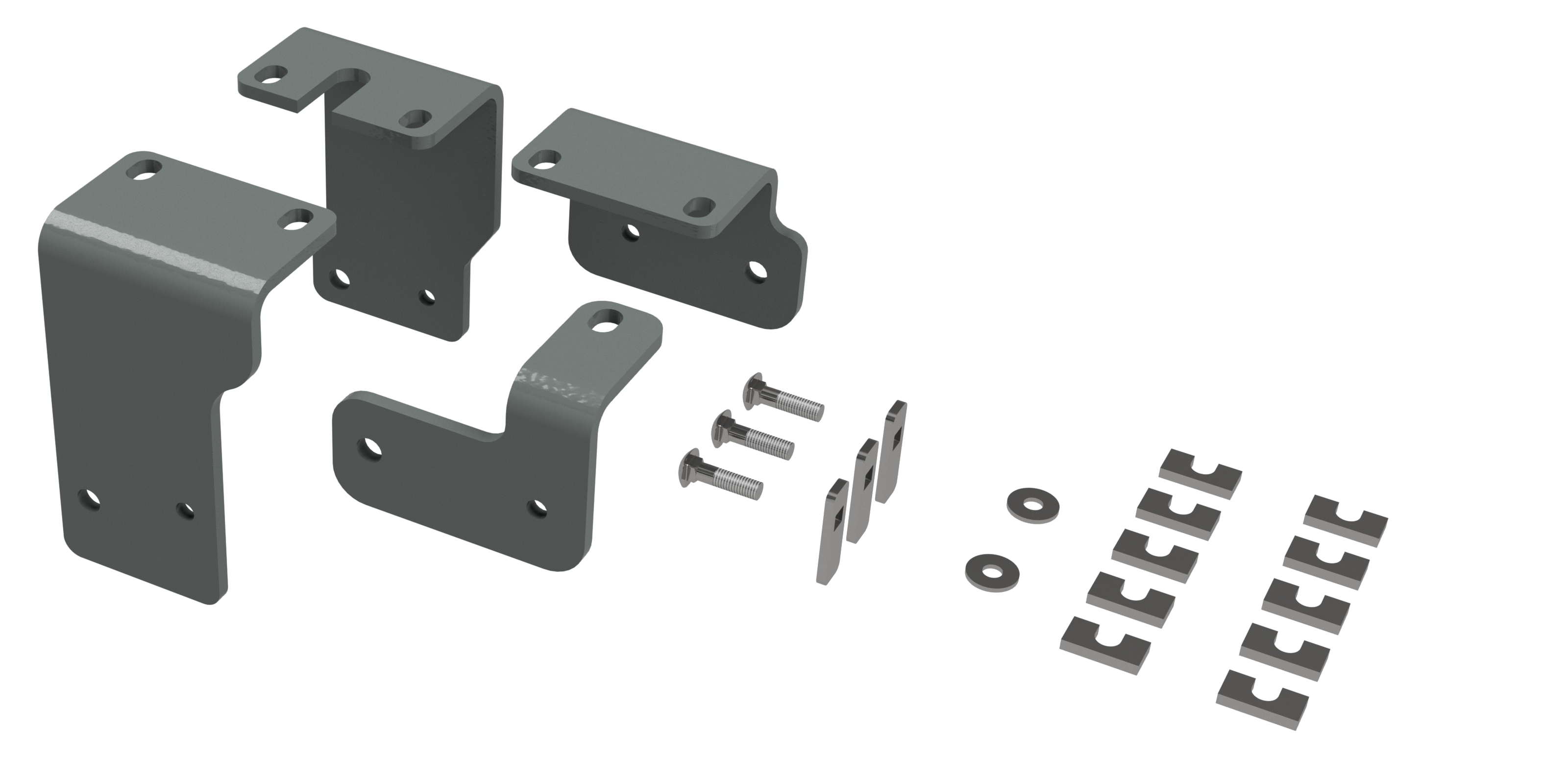 Custom Installation Kit For Universal Mounting Rails For Some Nissan  Trucks RVR3203