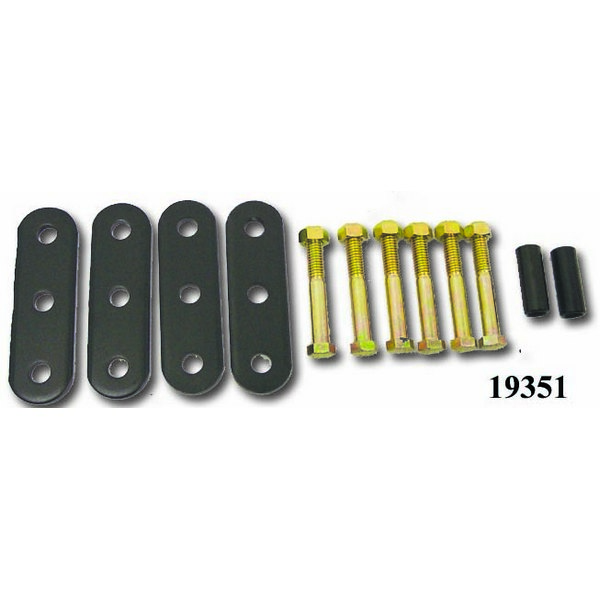 HD Front and Rear Leaf Spring Shackles; 55-75 Jeep CJ Models-18265.01