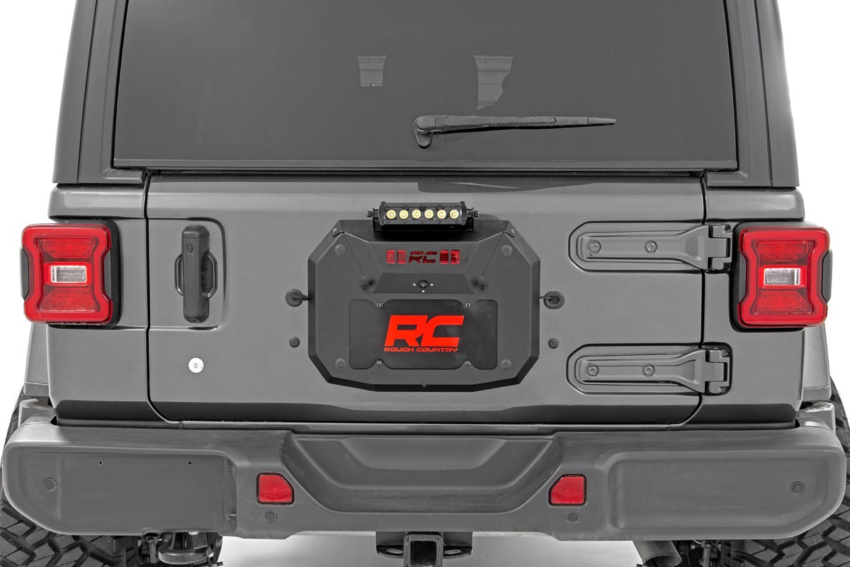 Jeep Spare Tire Delete Kit w/ 8in Black Series LED (18-19 JL) 10584