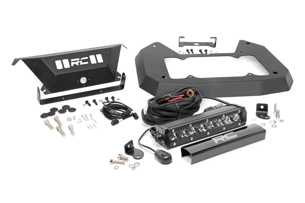 Jeep Spare Tire Delete Kit w/ 8in Chrome Series LED (18-19 JL) 10607