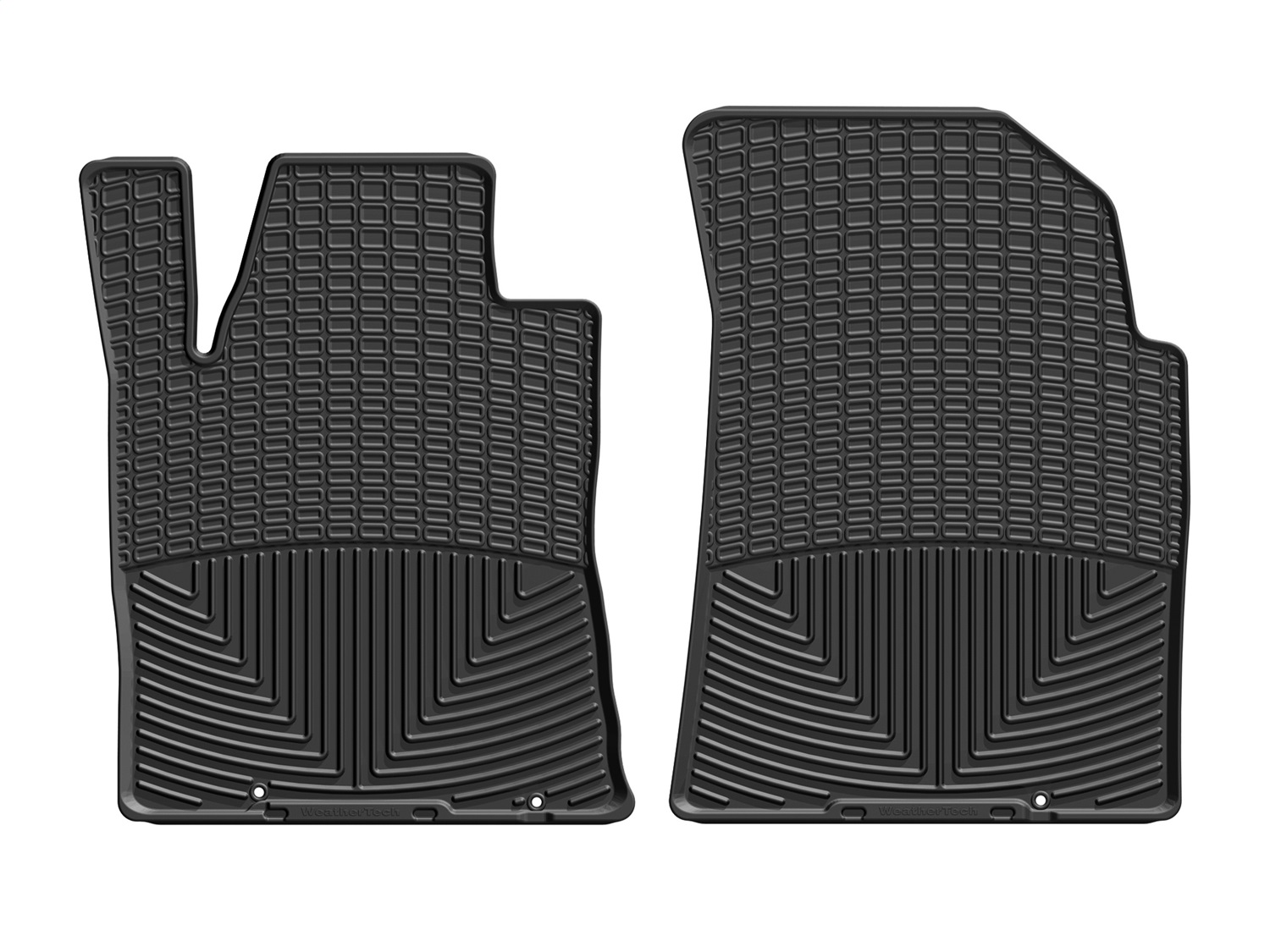 Black Front Rubber Mats W435