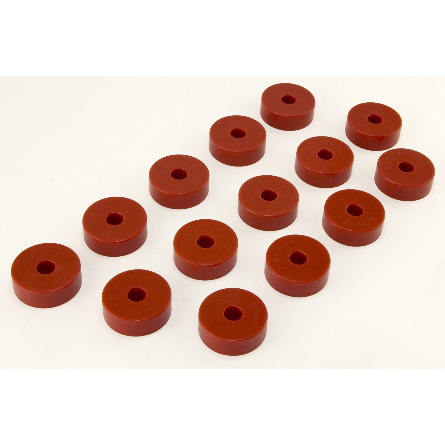 Body Mount Kit, Red, 14 Pieces; 55-73 Jeep CJ Models-18351.01