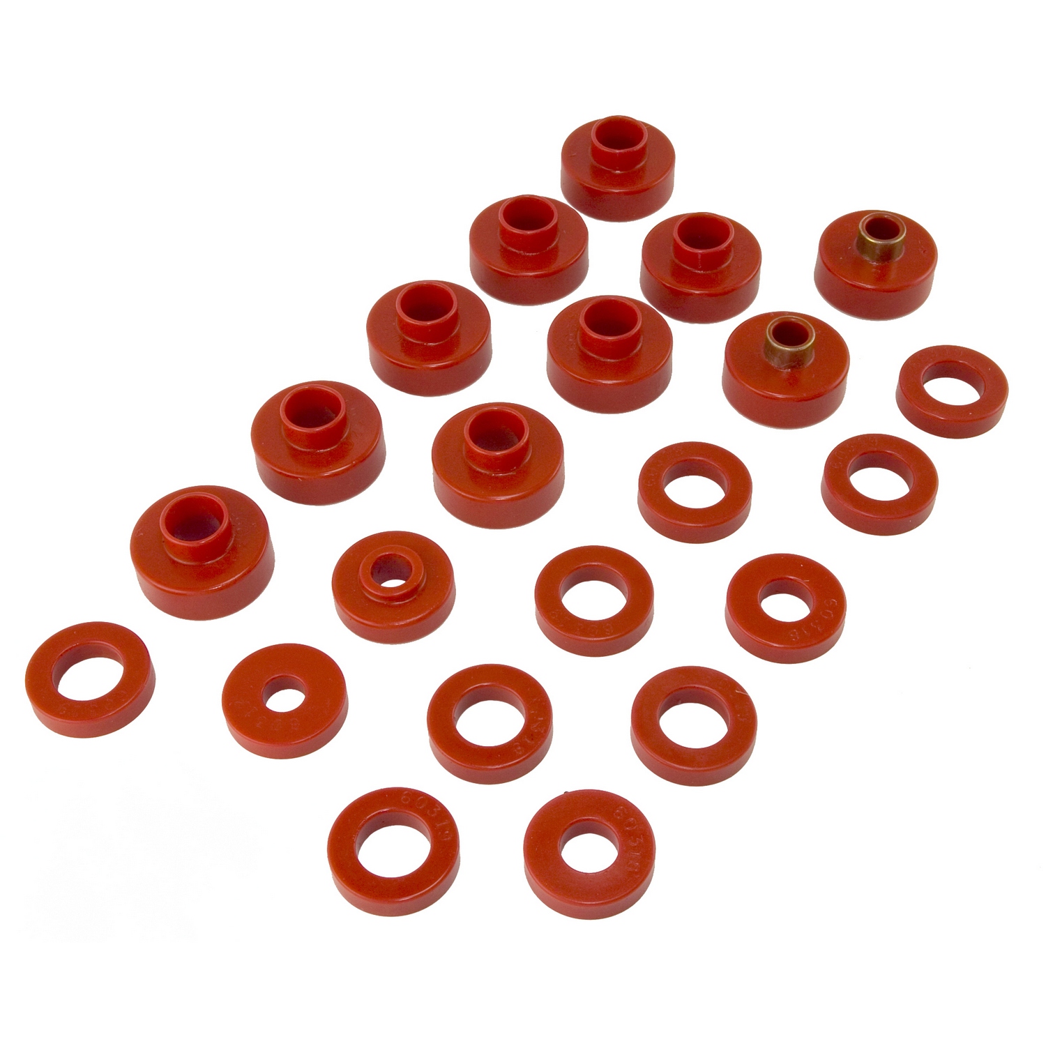 Body Mount Kit, Red, 22 Pieces; 76-79 Jeep CJ Models-18351.02