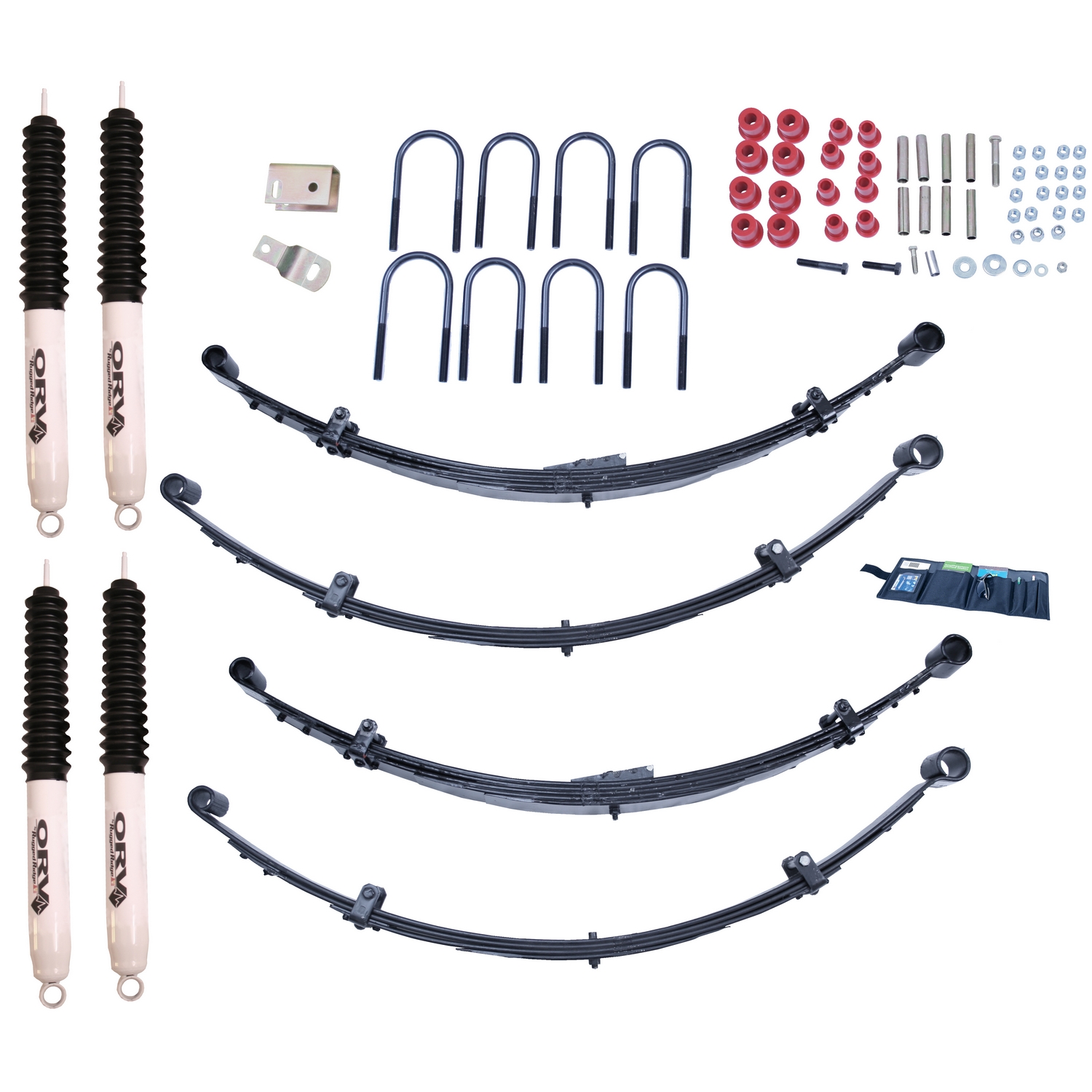 4 Inch Lift Kit with Shocks; 87-95 Jeep Wrangler YJ-18415.25