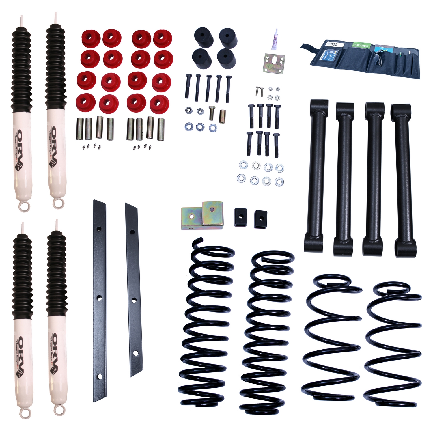 2 Inch Lift Kit with Shocks; 97-02 Jeep Wrangler TJ-18415.30