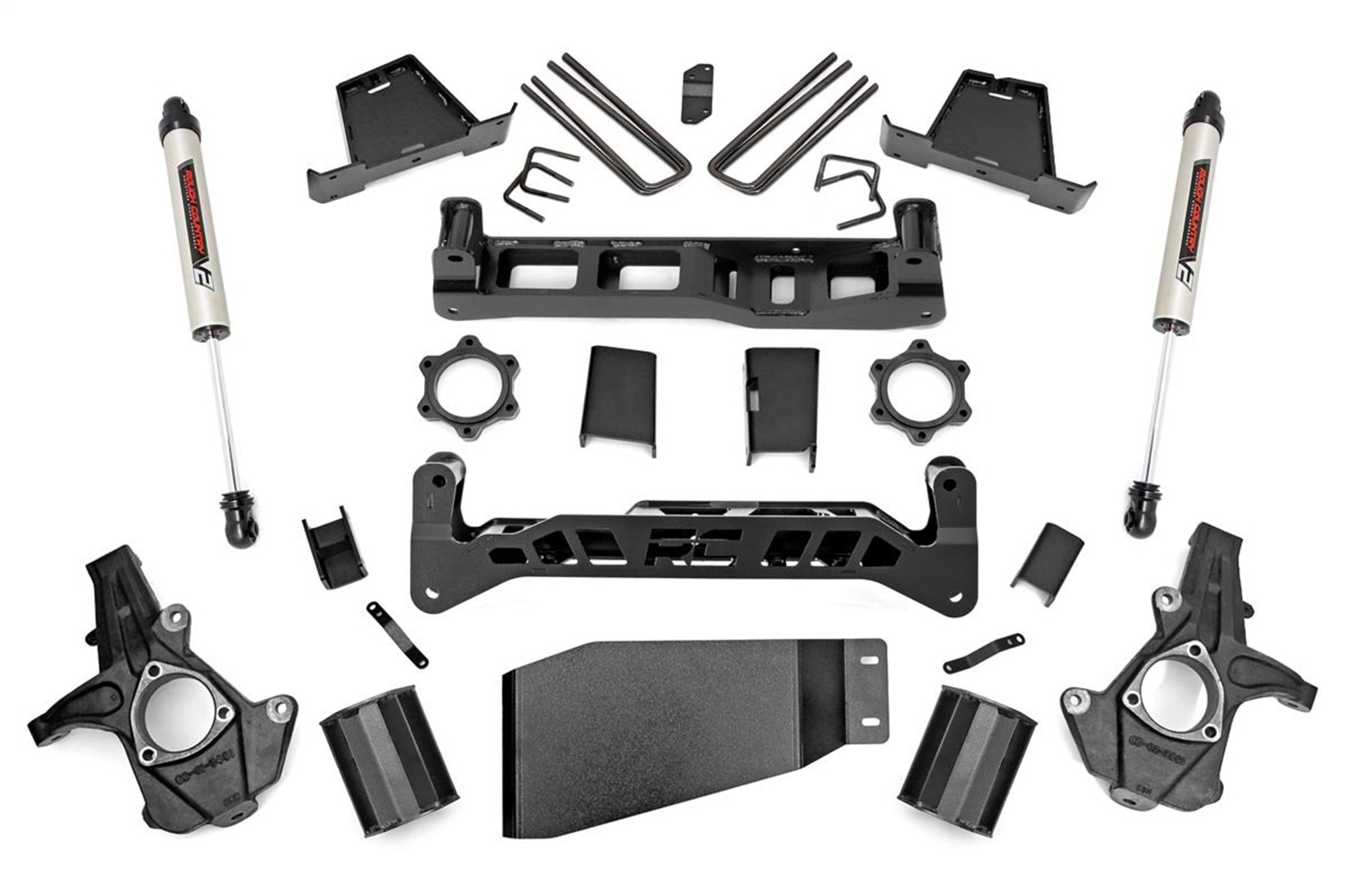7.5in GM Suspension Lift Kit | Strut Spacer w/ V2 Shocks (07-13 1500 PU) 26470