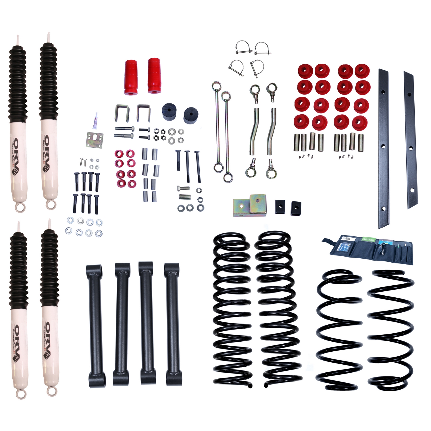 4 Inch Lift Kit with Shocks; 97-02 Jeep Wrangler TJ-18415.40