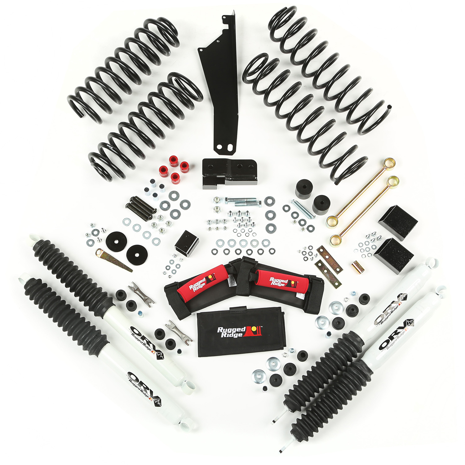 2.5 Inch Lift Kit with Shocks; 07-16 Jeep Wrangler JK-18415.50