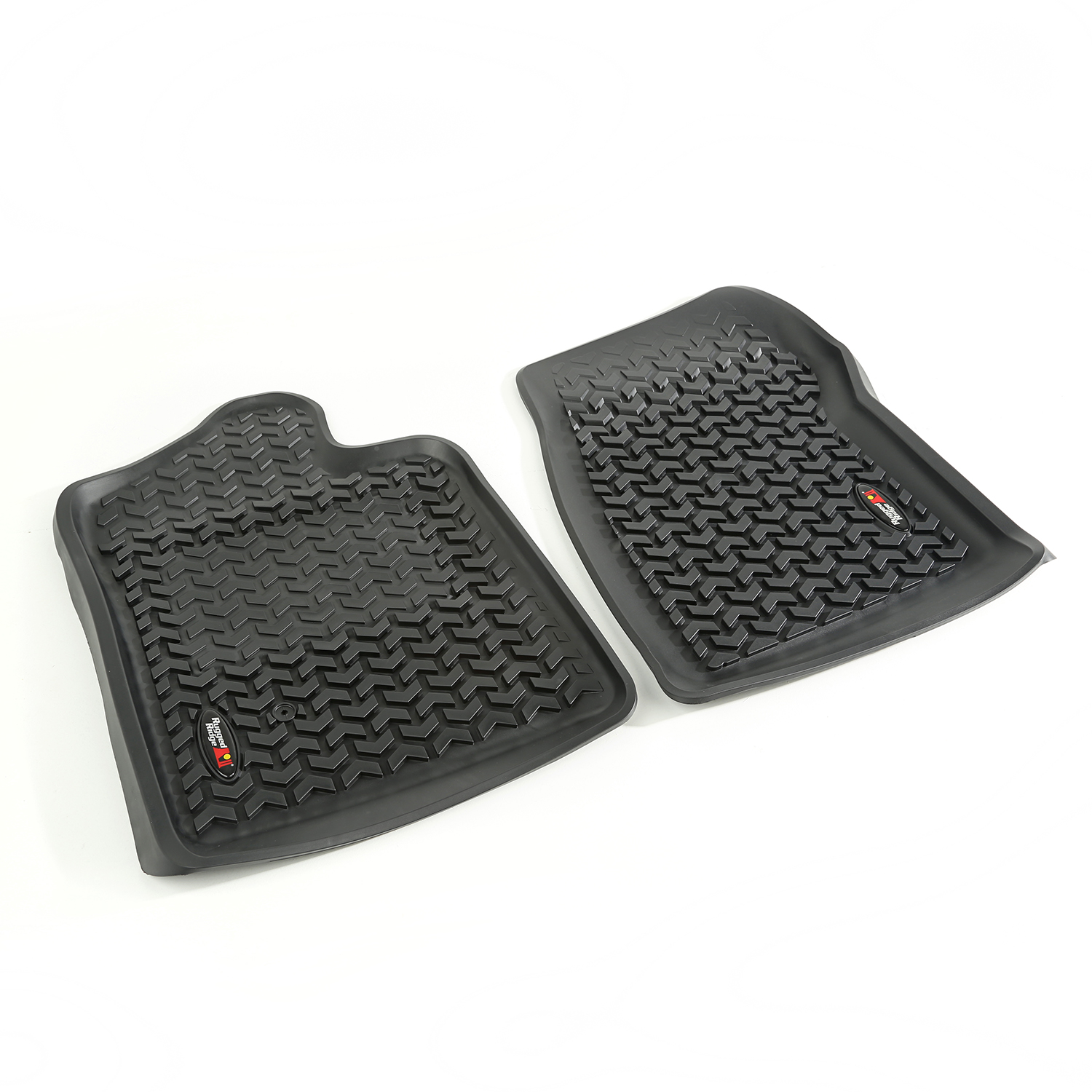 Floor Liners, Front, Black; 07-13 GM Regular Cab Pickup-82901.21