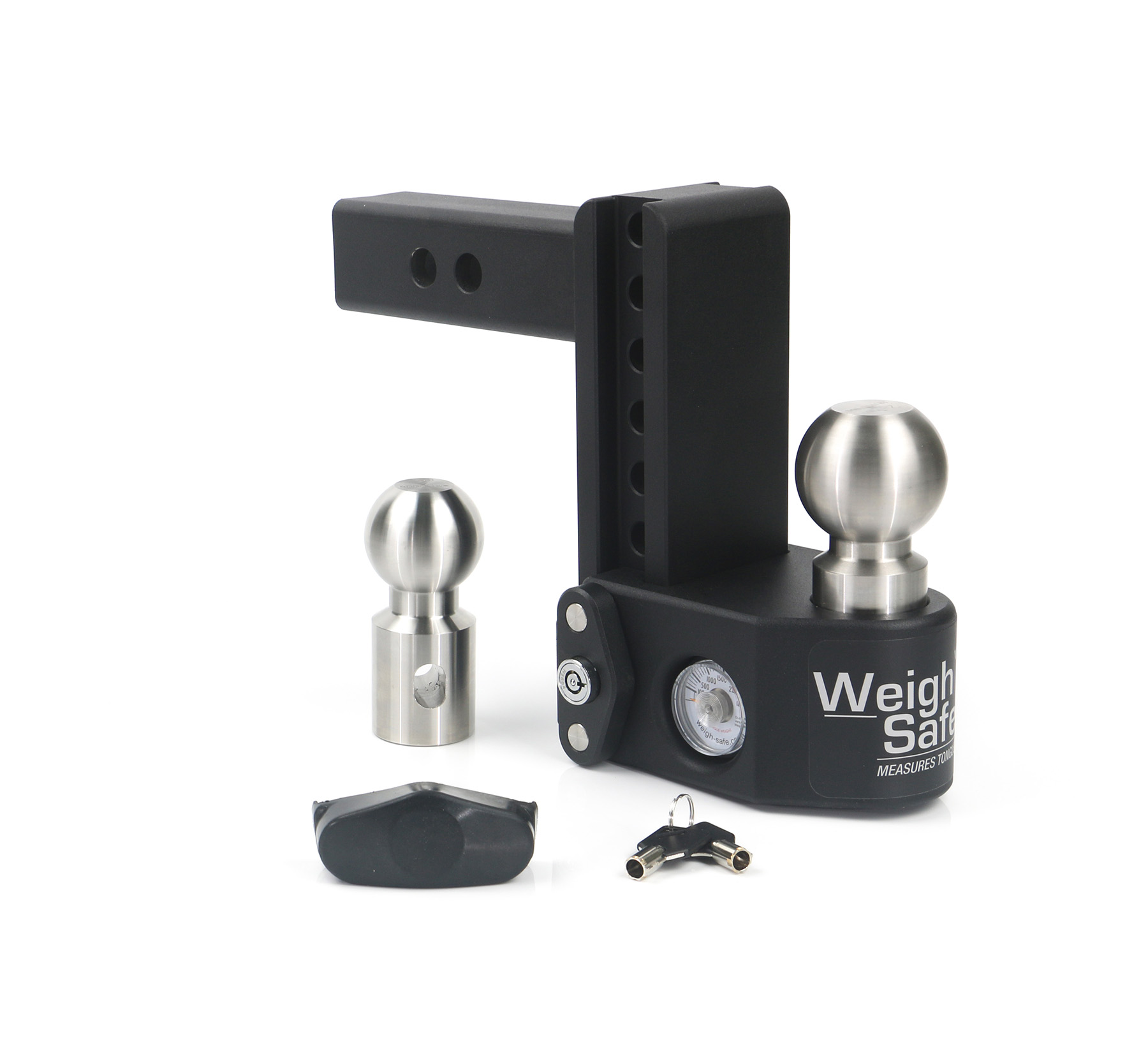 Steel Weigh Safe Adjustable Trailer Hitch - 6" Drop for 2" Receiver - SWS6-2