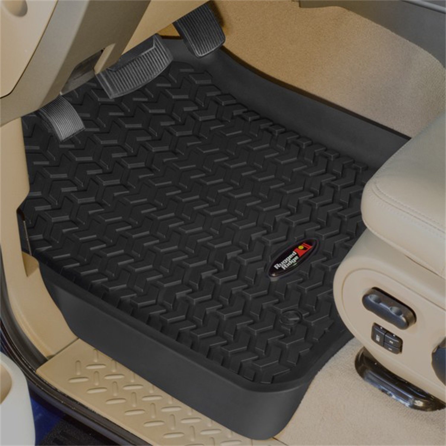 Floor Liners, Front, Black; 12-16 Ford F-250/F-350 Reg/Ext/SuperCrew-82902.30
