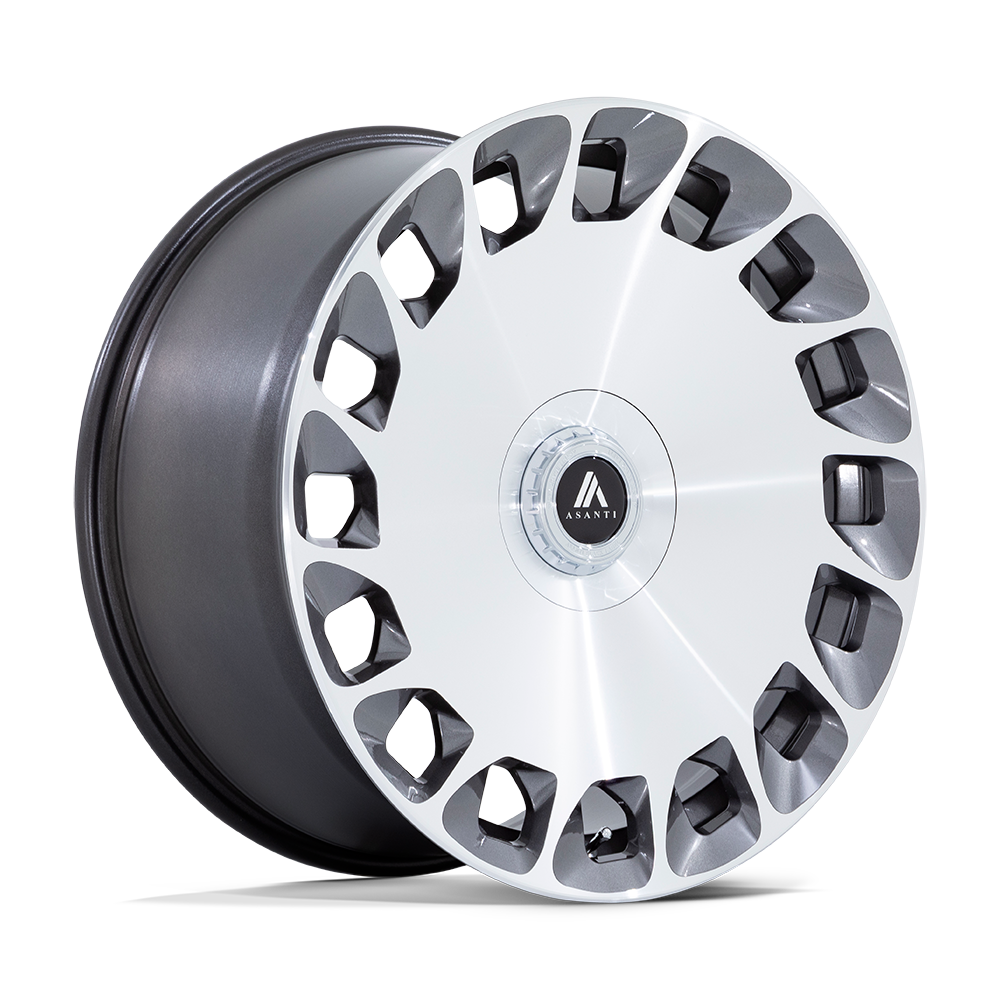 Asanti Black ABL-45 ARISTOCRAT 20X9 GLOSS PLATINUM WITH BRIGHT MACHINED FACE BLANK - AB045AD20900015