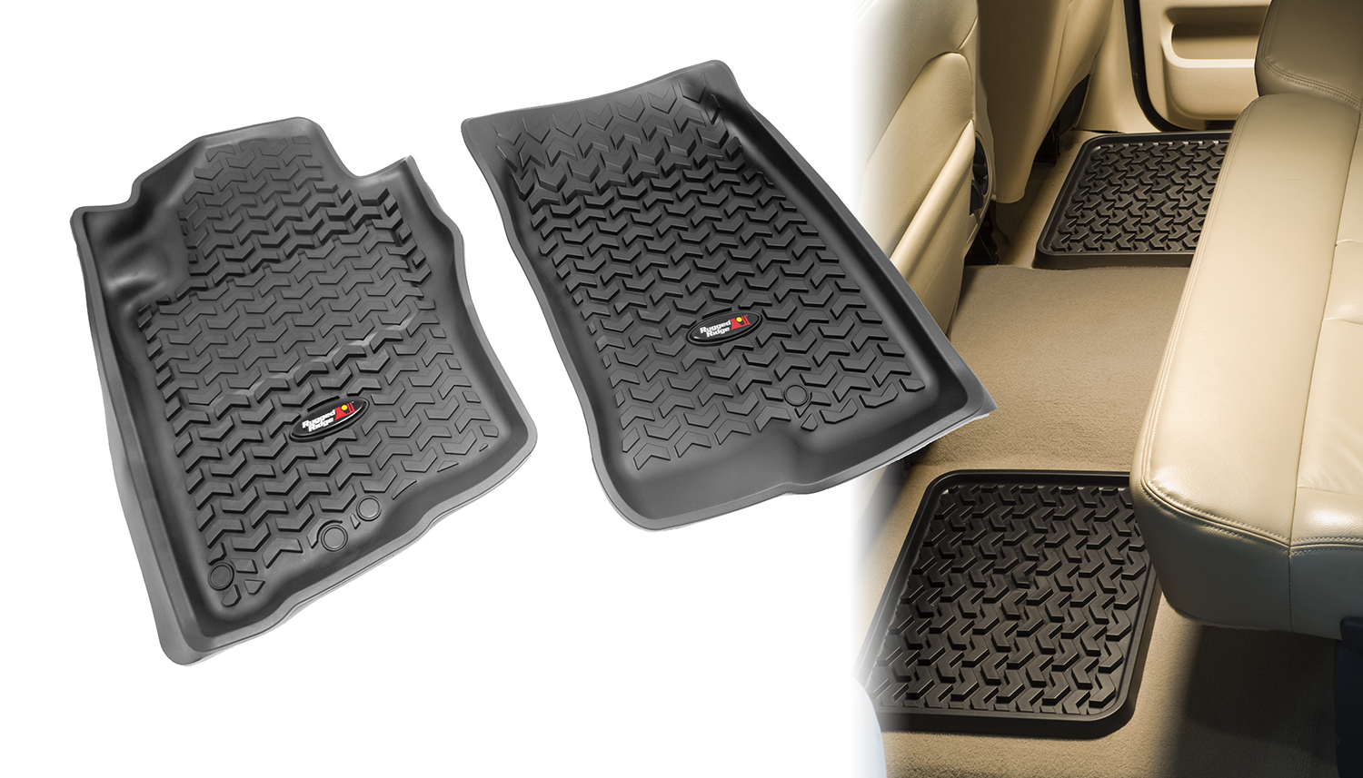 Floor Liners, Kit, Black; 05-12 Nissan Pathfinder/Xterra-82987.80