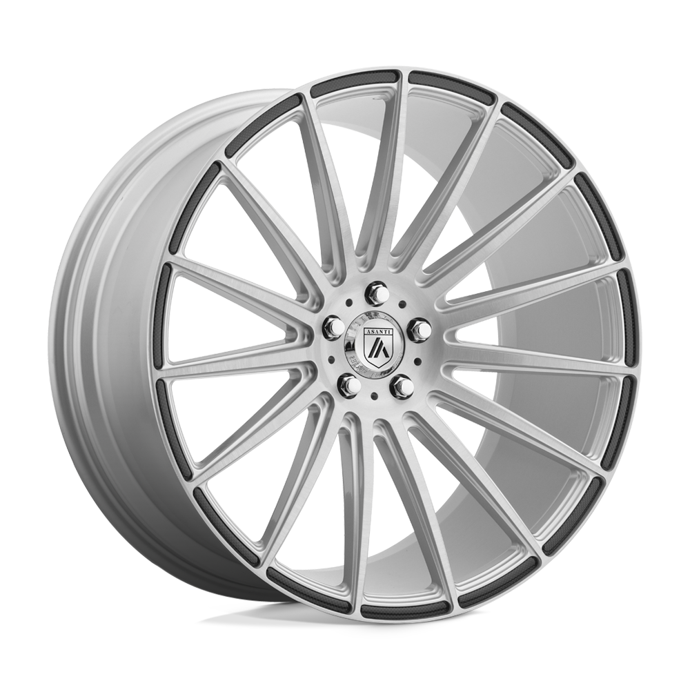Asanti Black ABL-14 POLARIS 19X9.5 BRUSHED SILVER CARBON FIBER INSERT 5X120 - ABL14-19955245SL Asanti Black ABL-14 POLARIS 19X9.5 BRUSHED SILVER CARBON FIBER INSERT 5X120 - ABL14-19955245SL