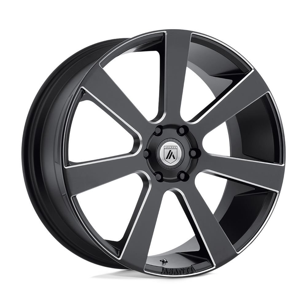 Asanti Black ABL-15 APOLLO 22X9 SATIN BLACK MILLED 5X115 - ABL15-22901515BM