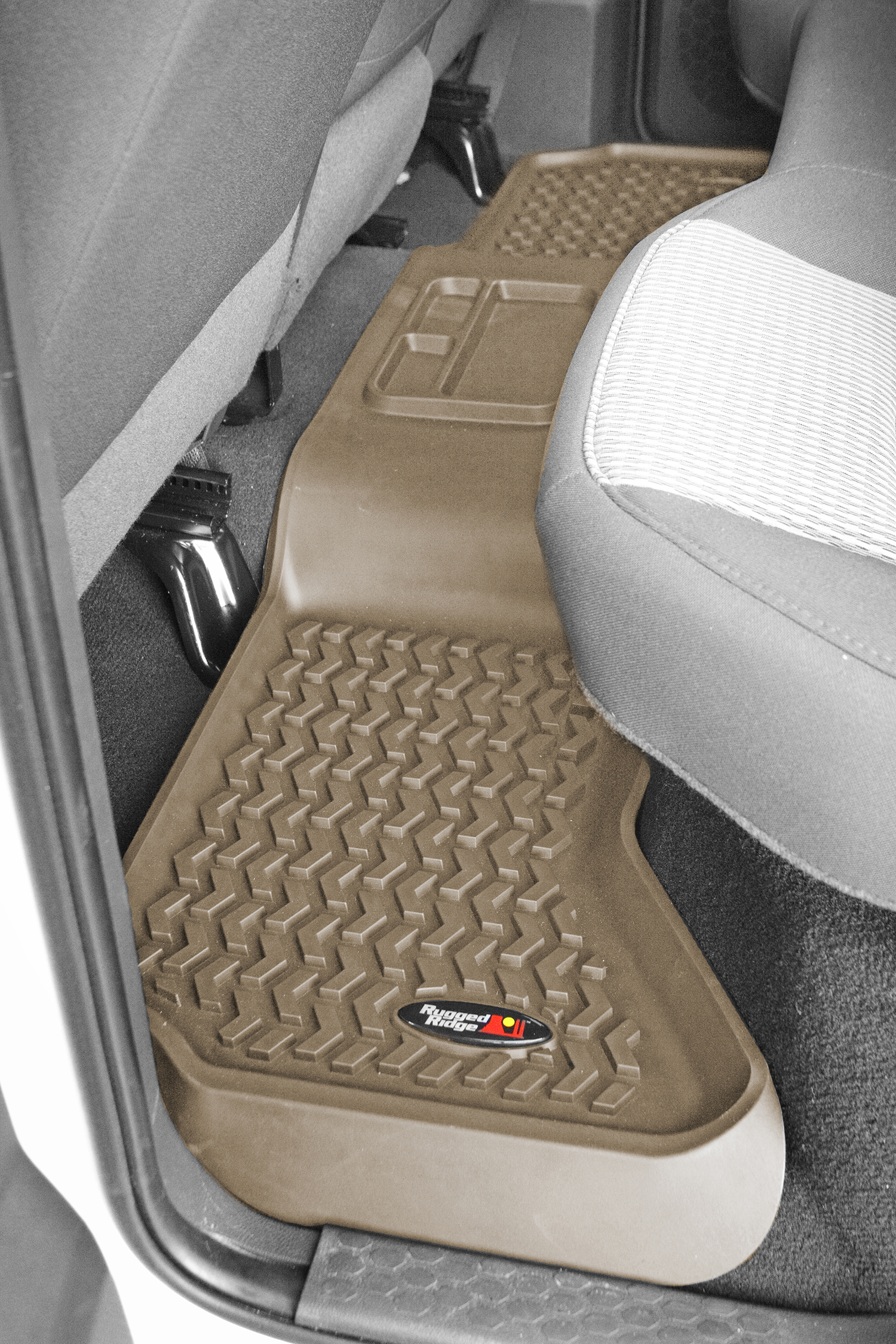 Floor Liners, Rear, Tan; 02-16 Dodge Ram 1500/2500/3500 Quad-83953.10