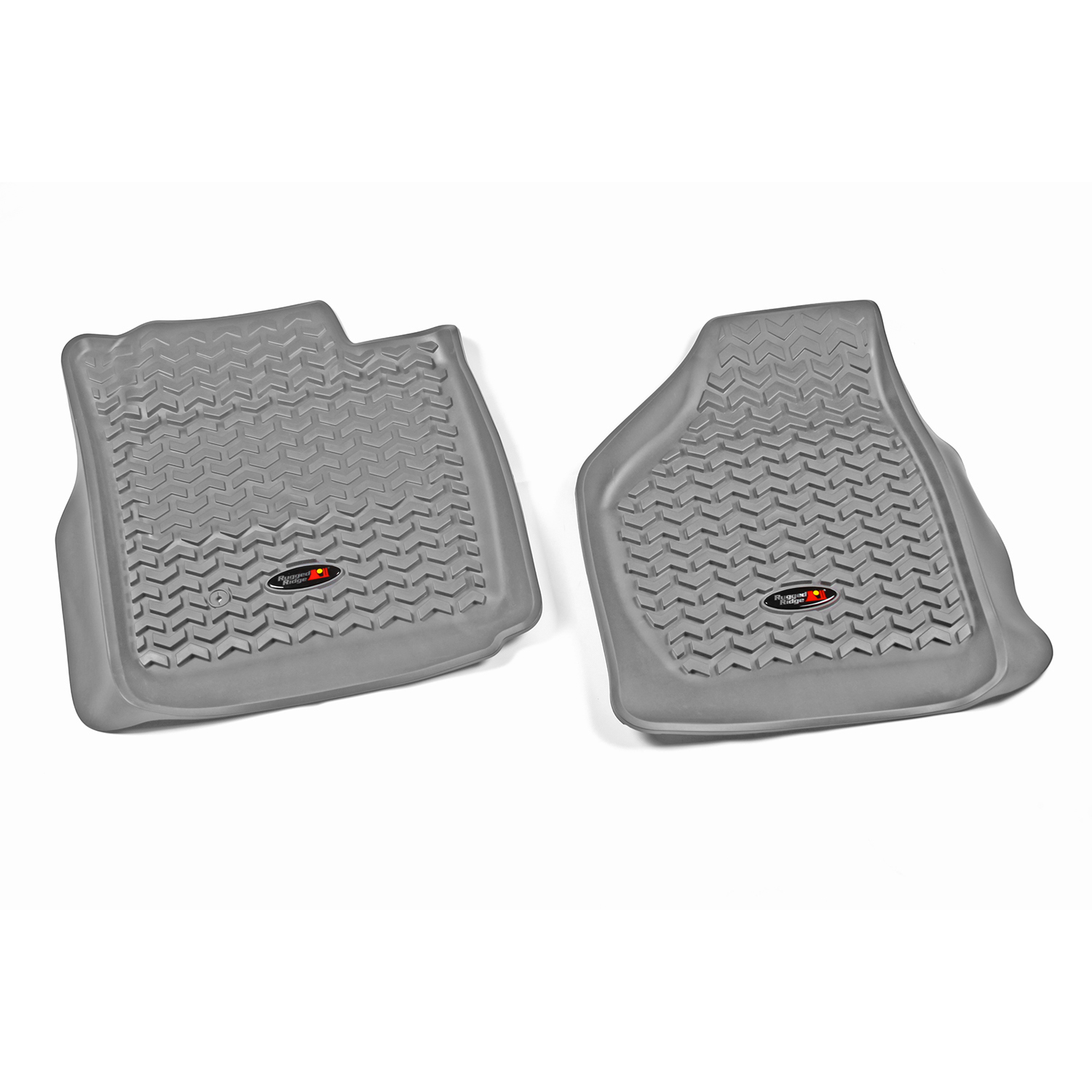 Floor Liners, Front, Gray; 08-10 Ford F-250/F-350 Reg/Ext/SuperCrew-84902.06